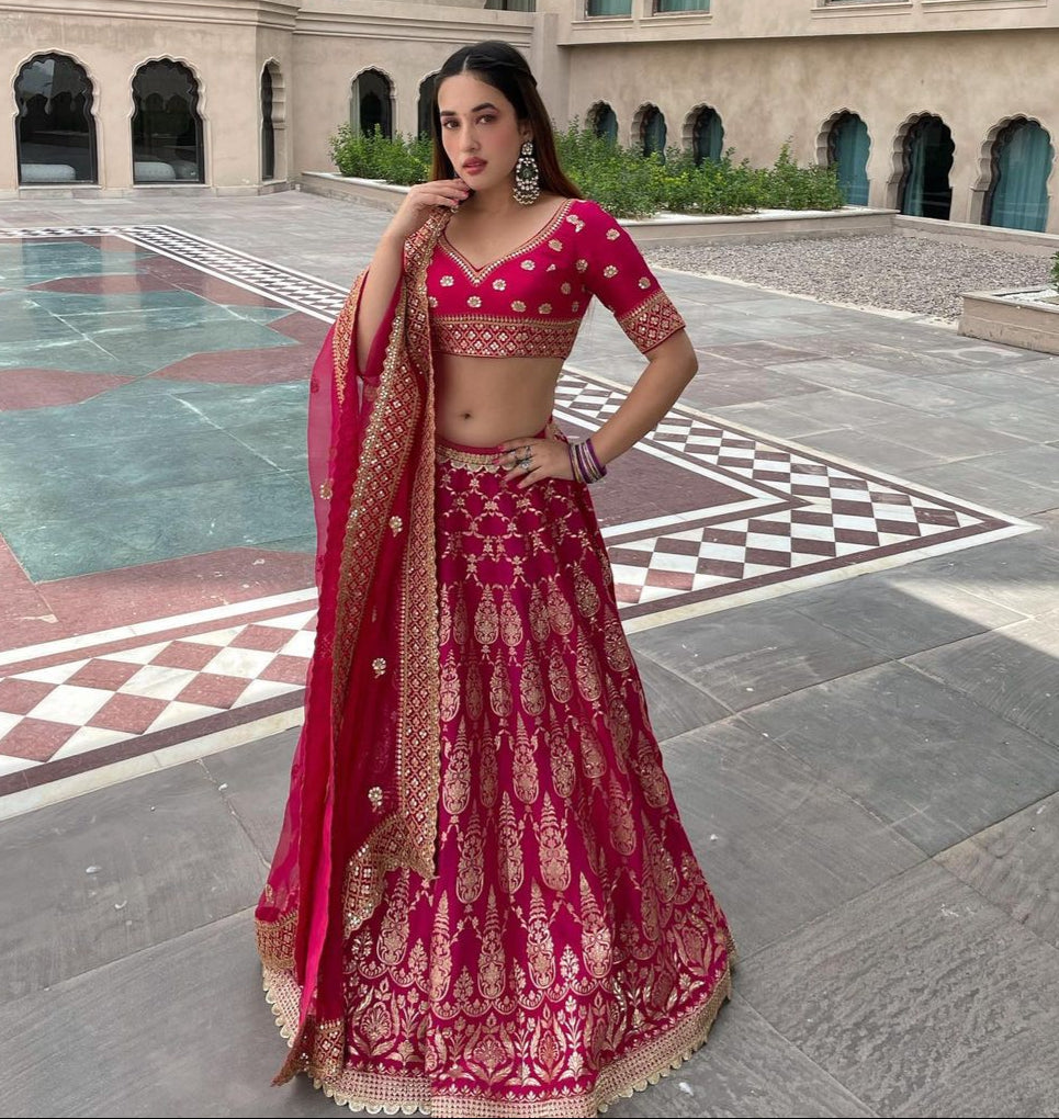 Aditi Budhathoki in Marigold Ojasvita Lehenga Set