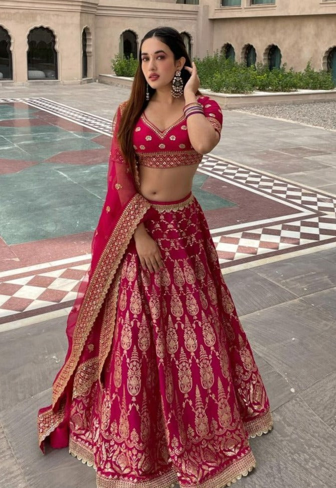 Aditi Budhathoki in Marigold Ojasvita Lehenga Set