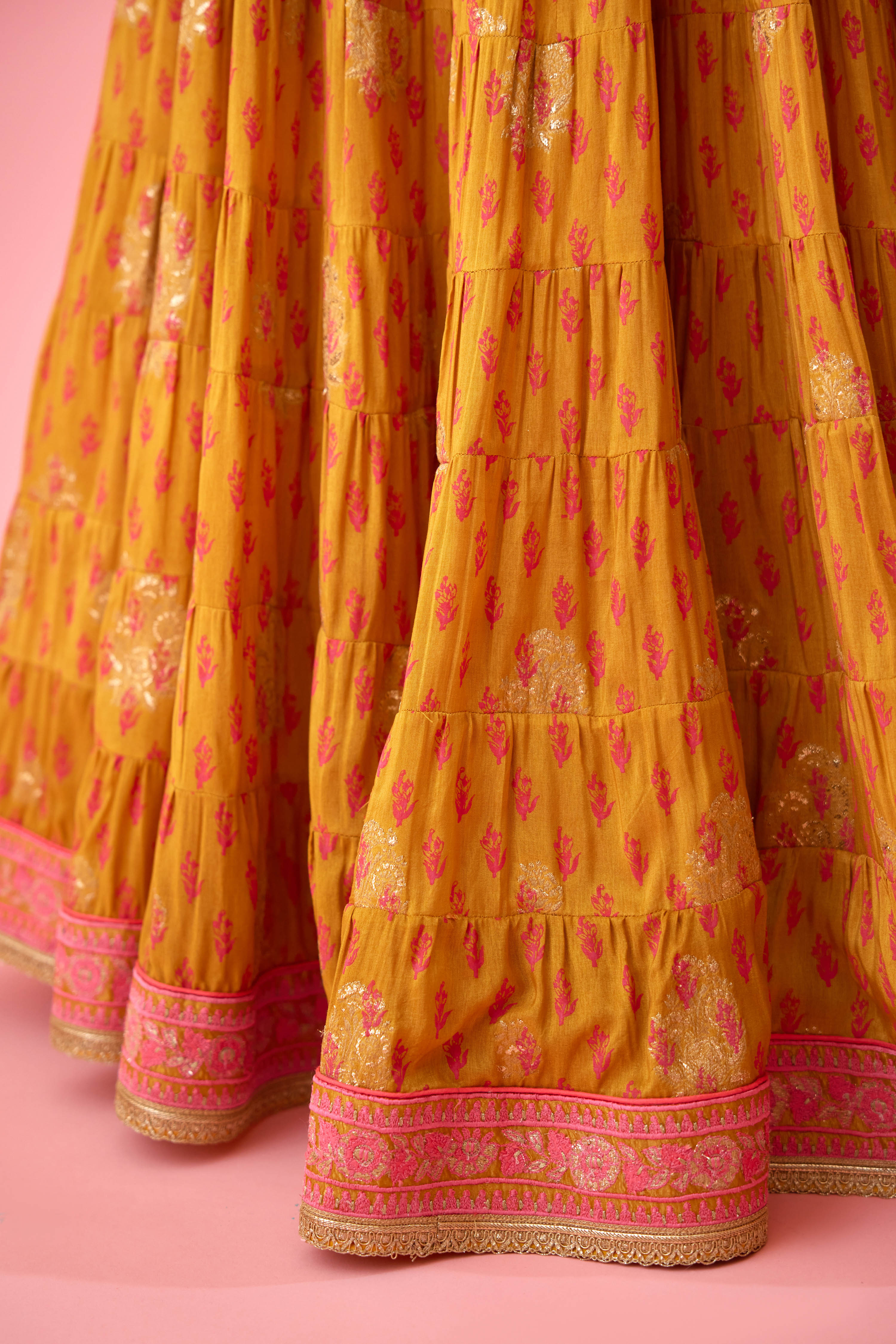 Apricot Pink Lehenga Set