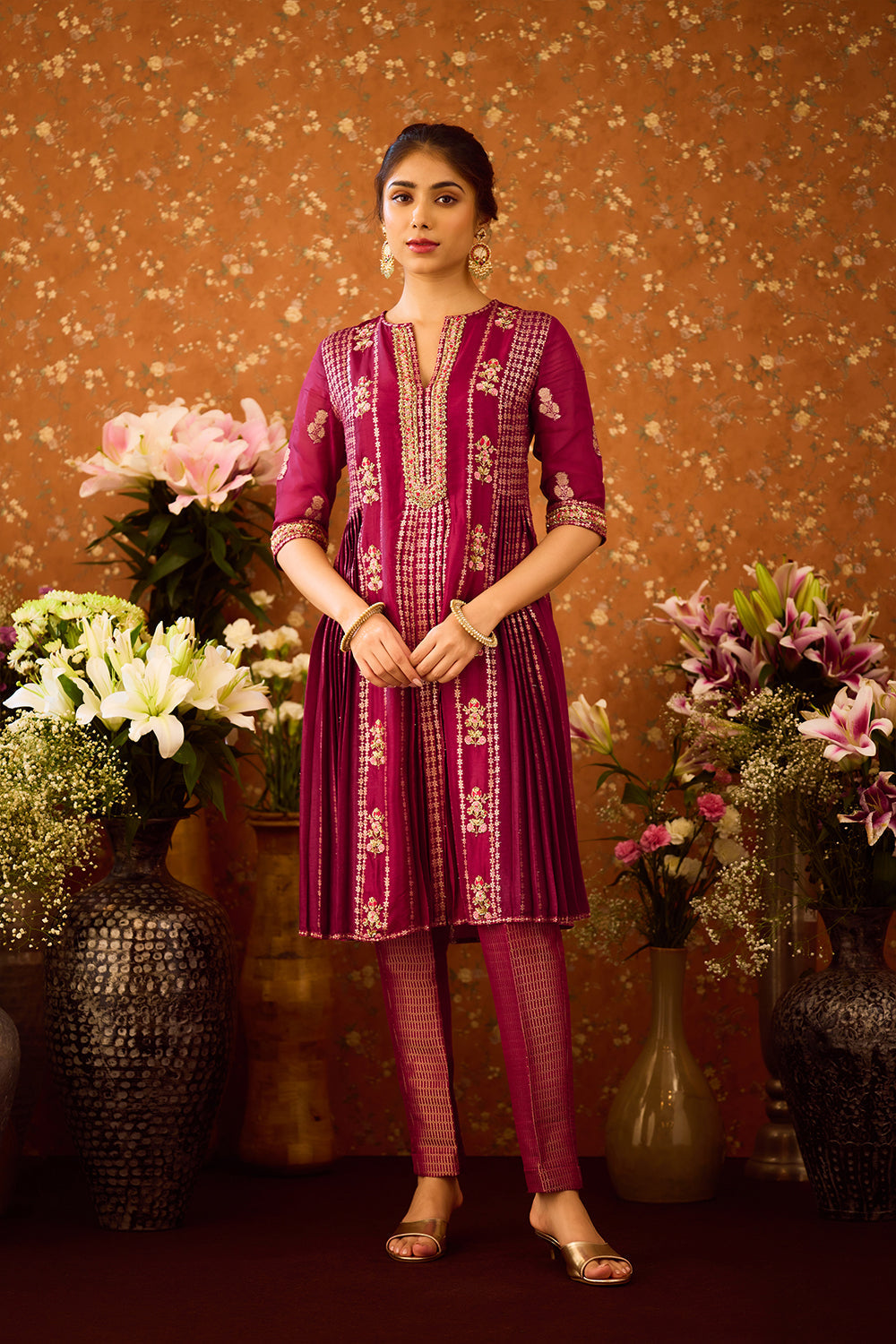 Raspberry Purple Kurta Set