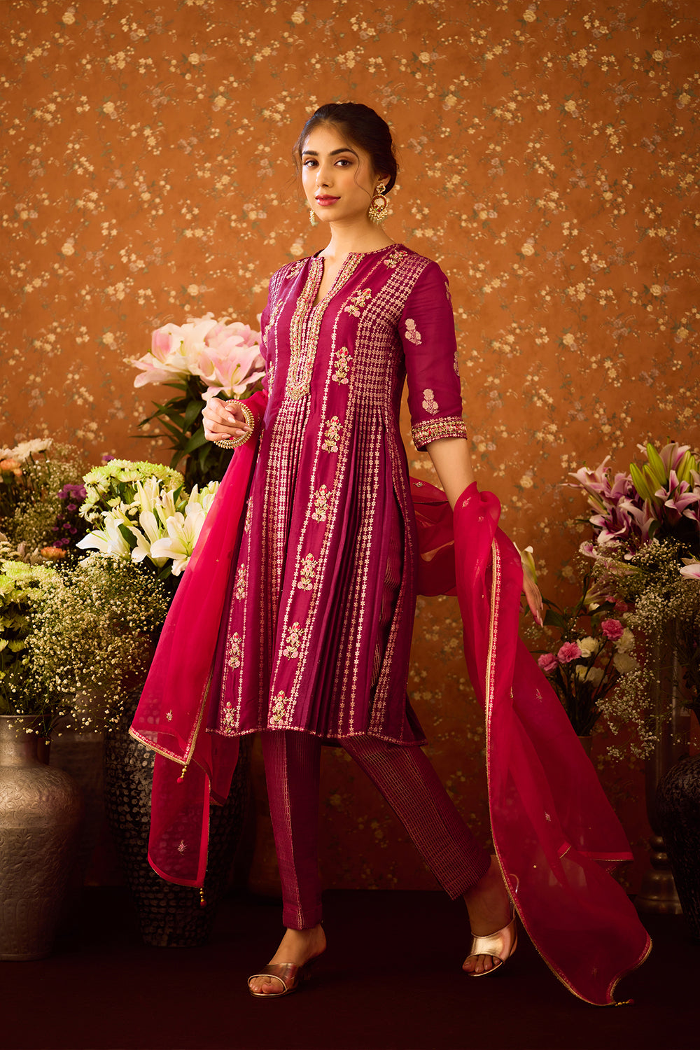 Raspberry Purple Kurta Set