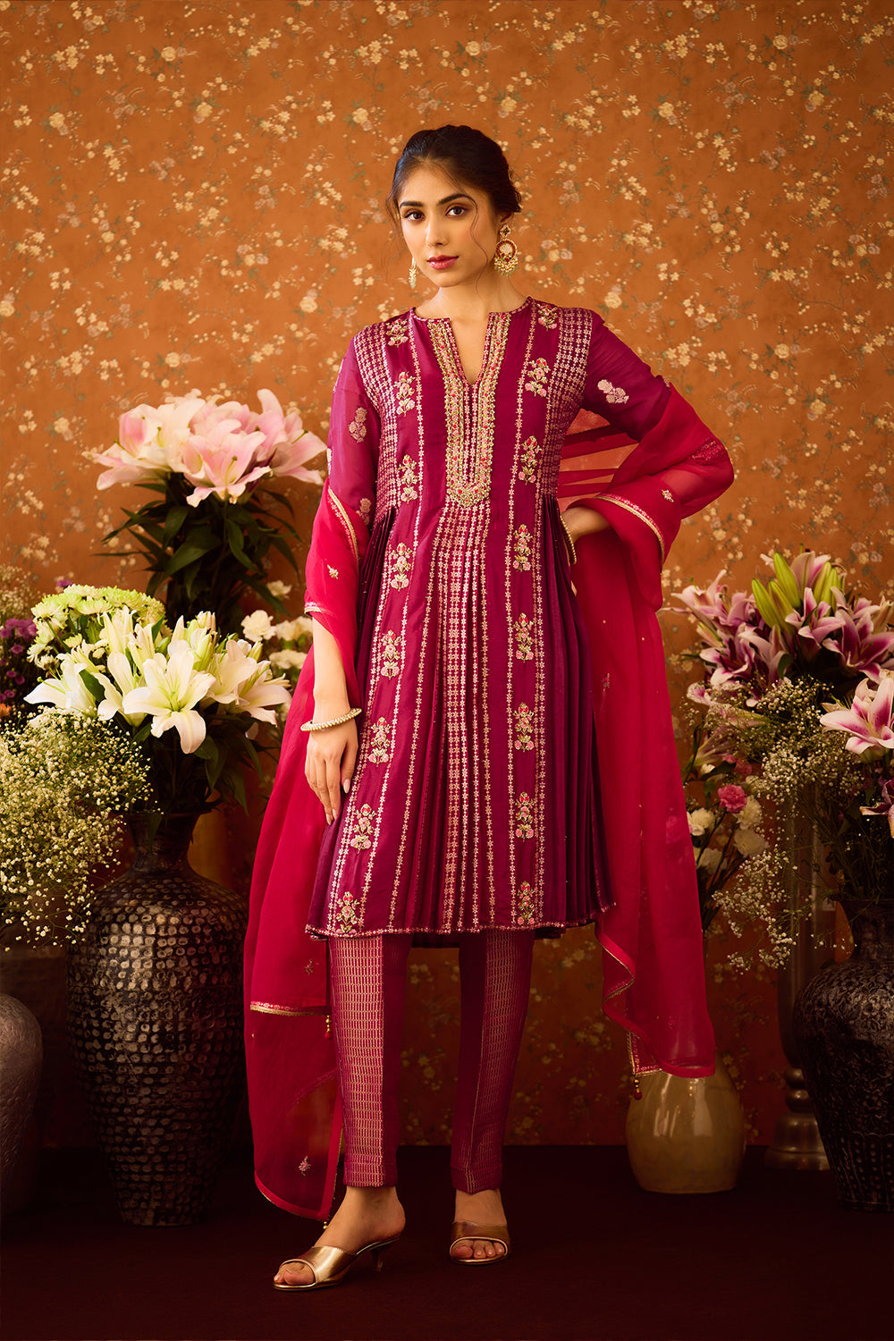 Raspberry Purple Kurta Set