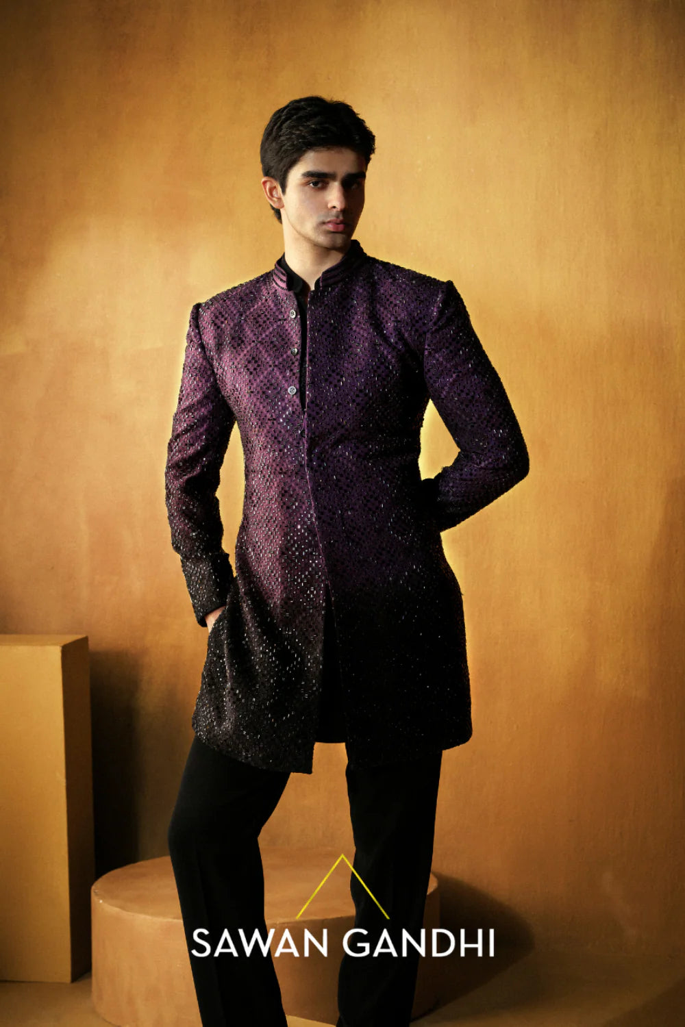 WINE TO BLACK BANDHGALA