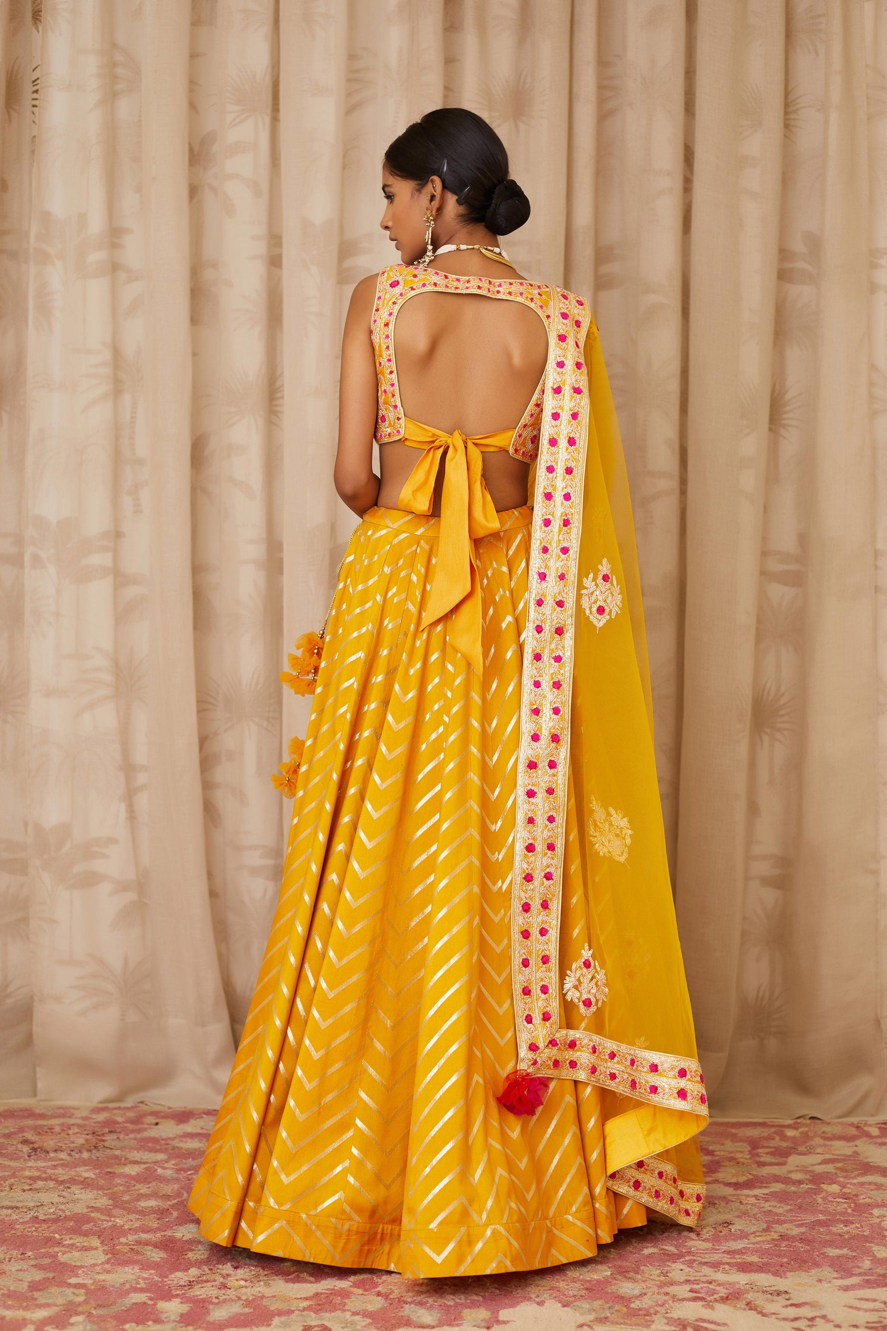 Mustard Yellow Lehenga Set