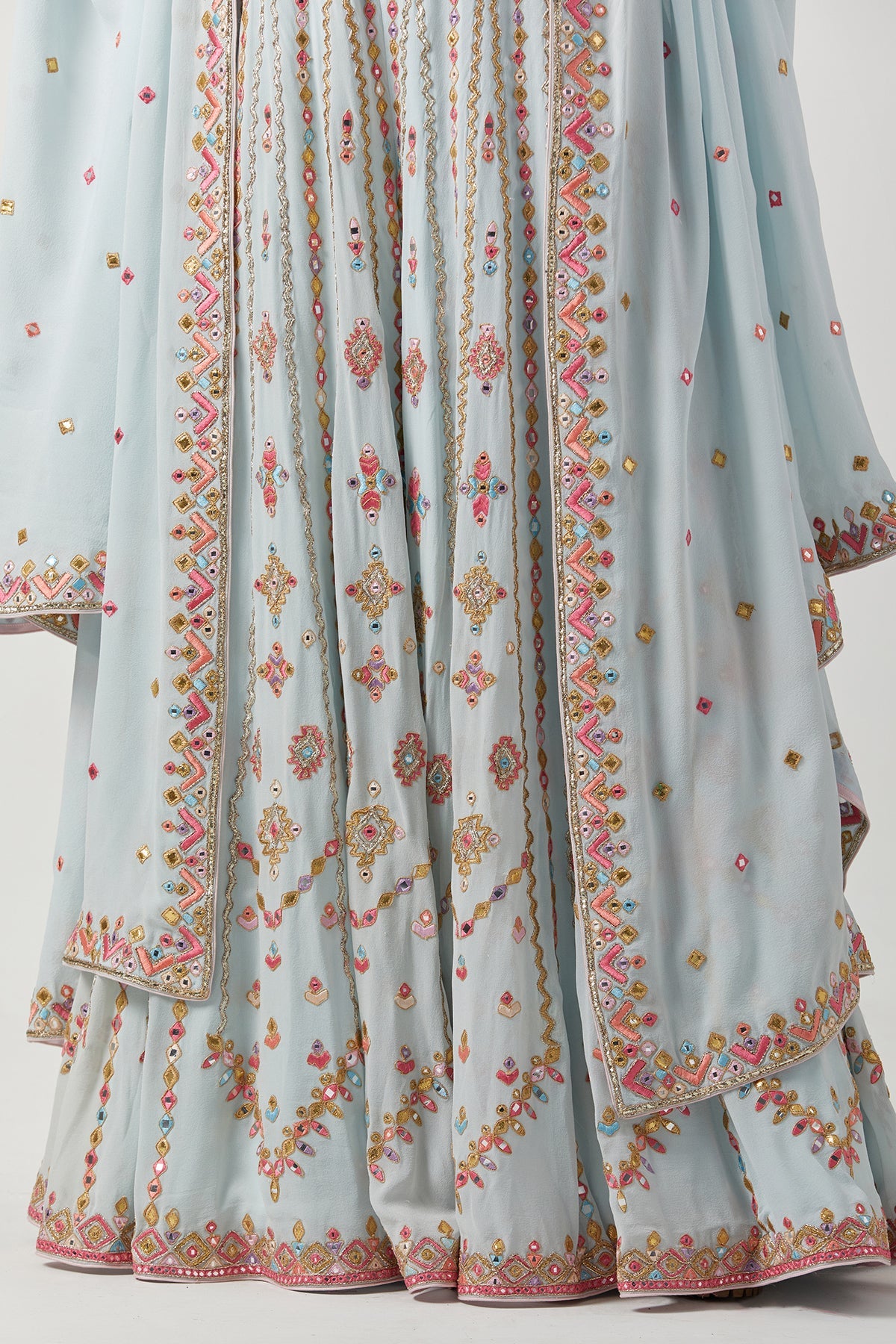 HIGH WAIST SHARARA WITH CAPE