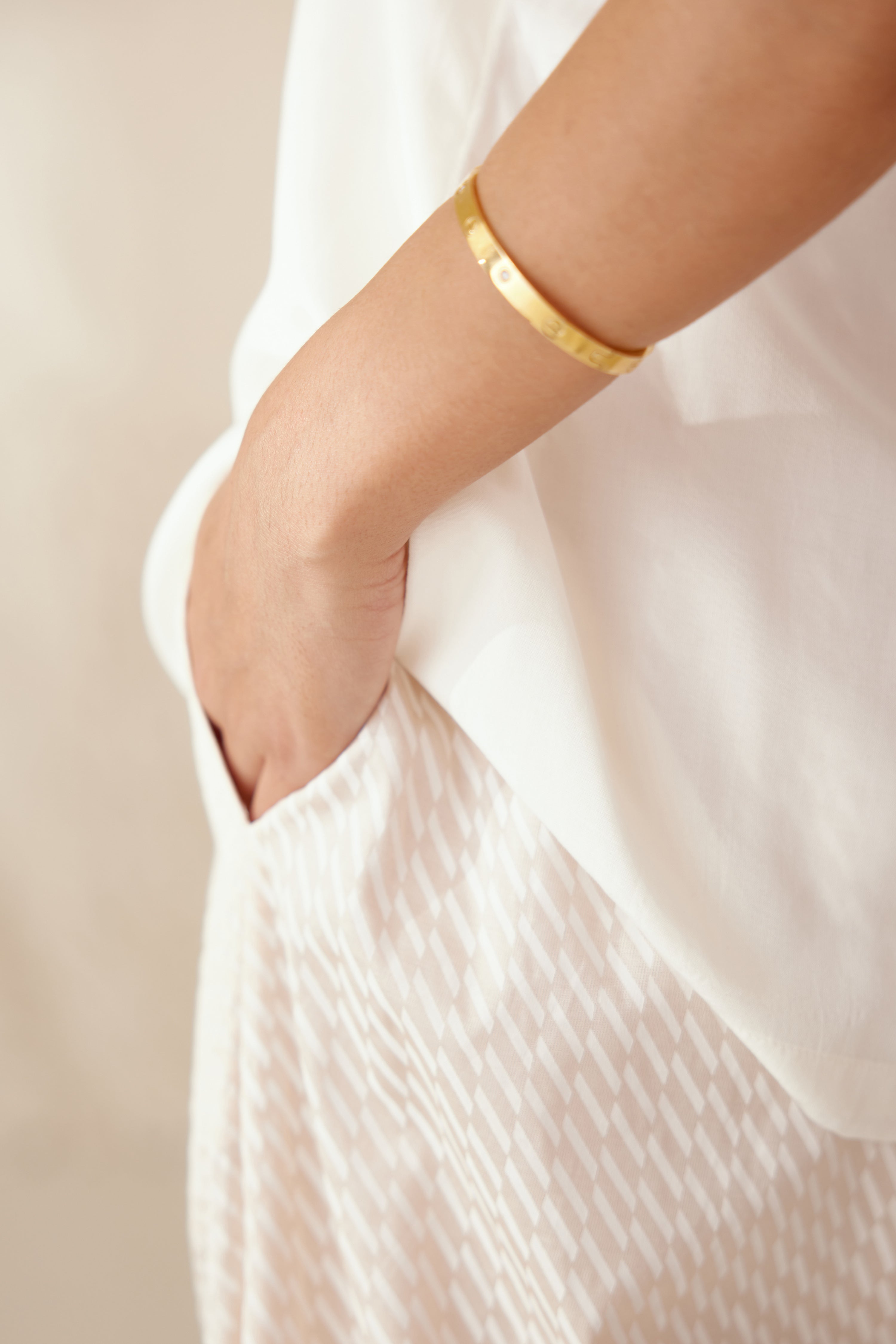 Pristine White Kimono Set