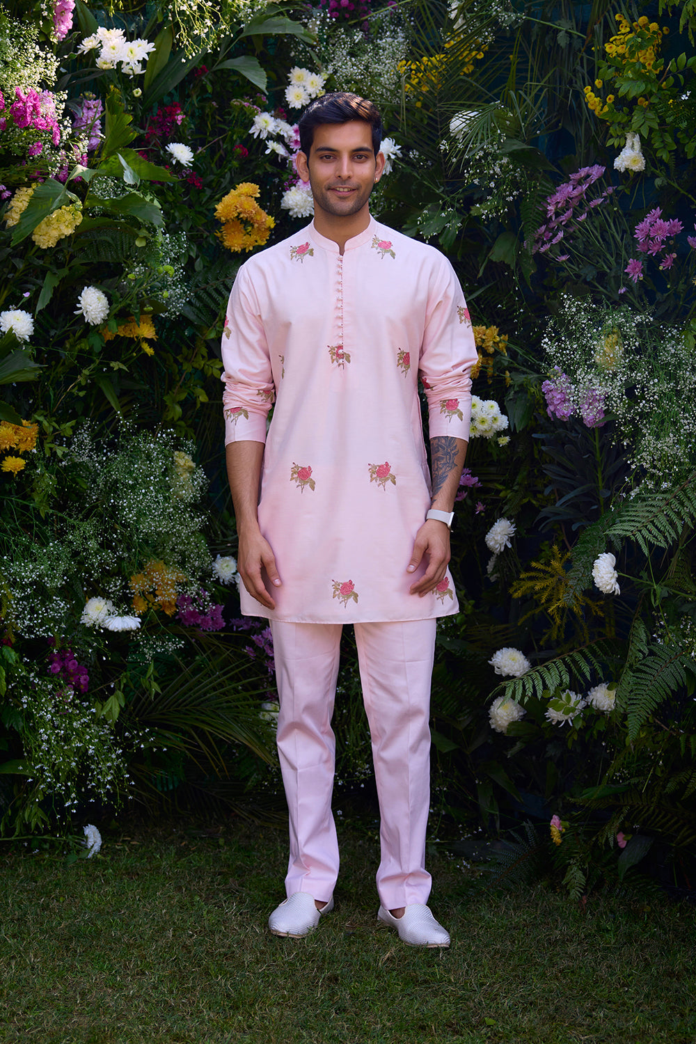 Crystal Pink Kurta Set