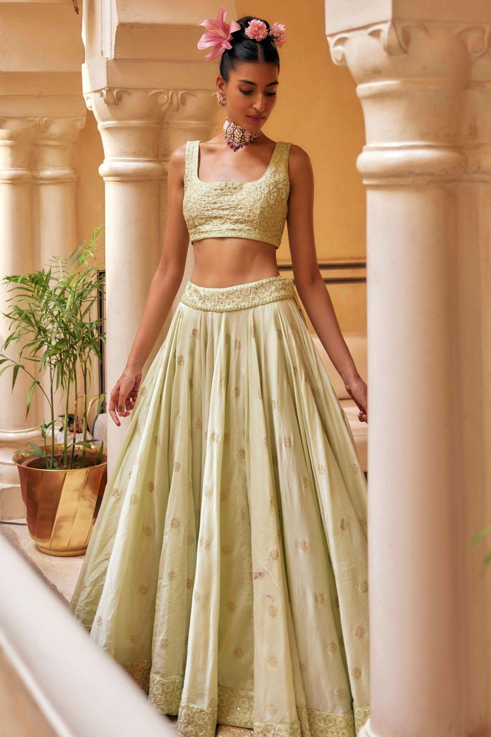 Pista Lehenga Set