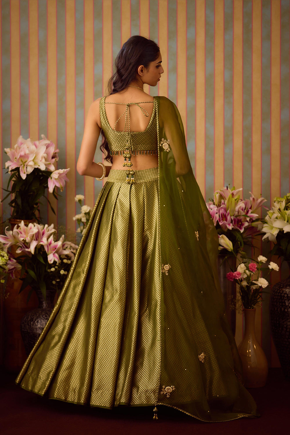 Garden Green Lehenga Set