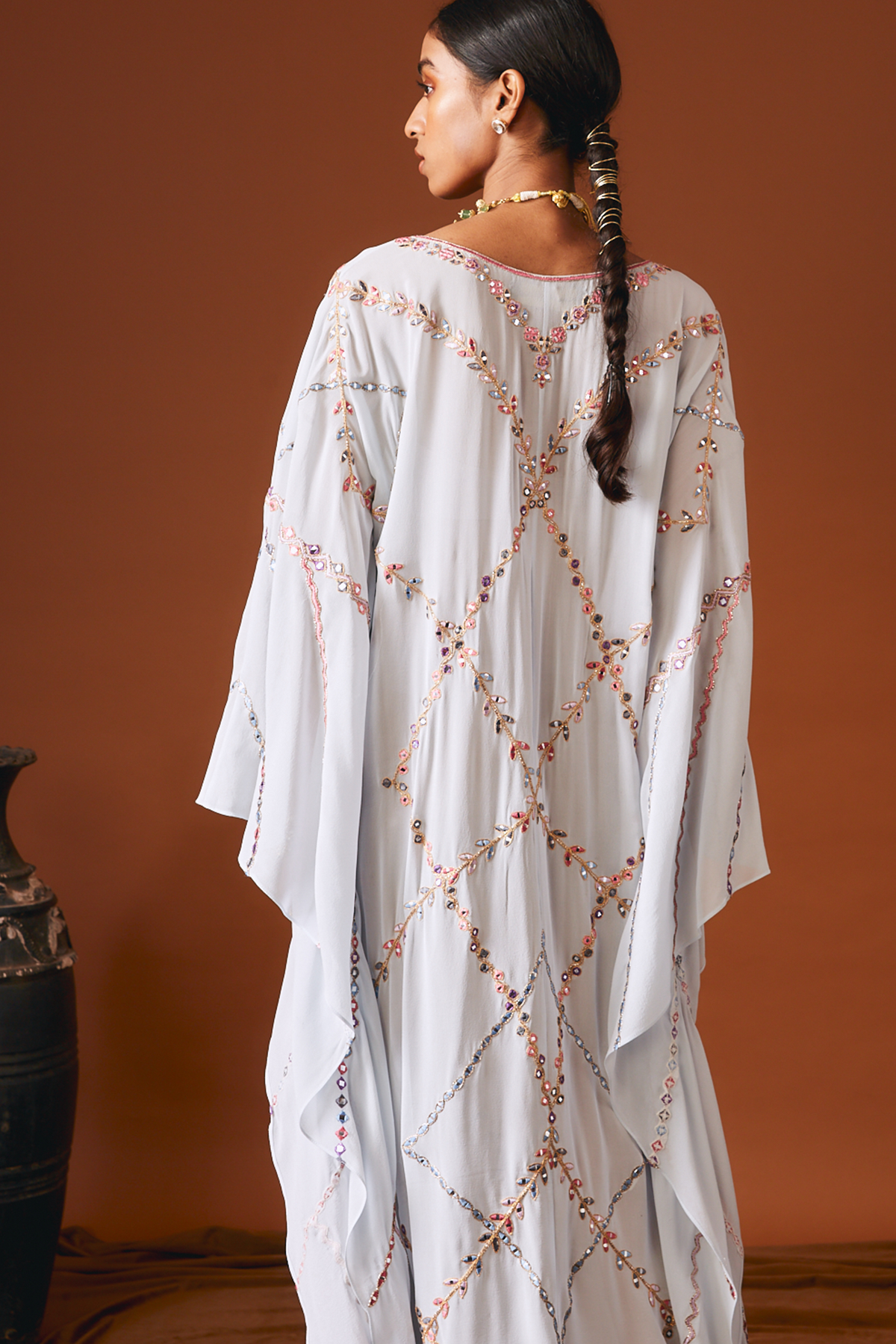 Light Blue Georgette Kaftan