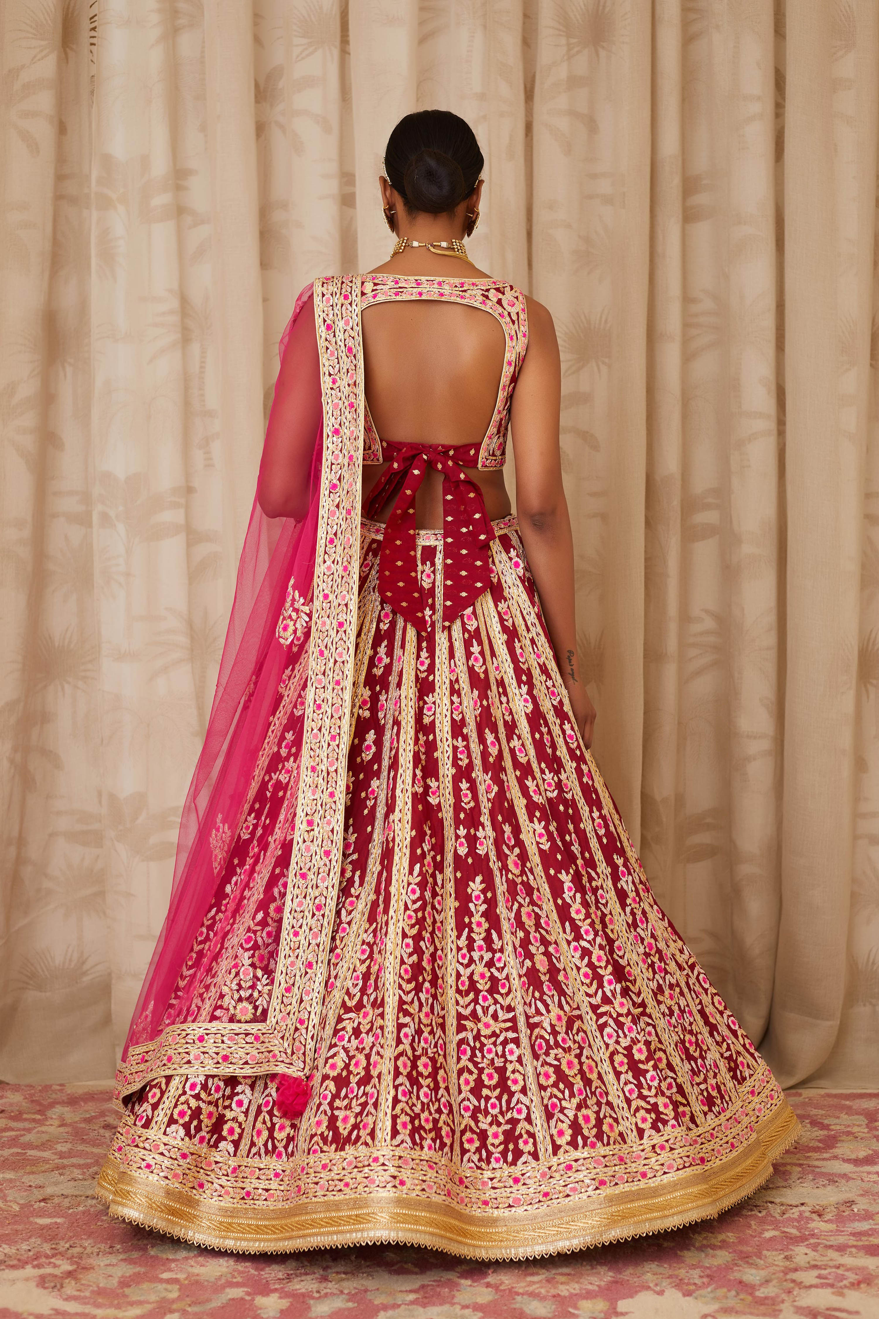Maroon Lehenga Set