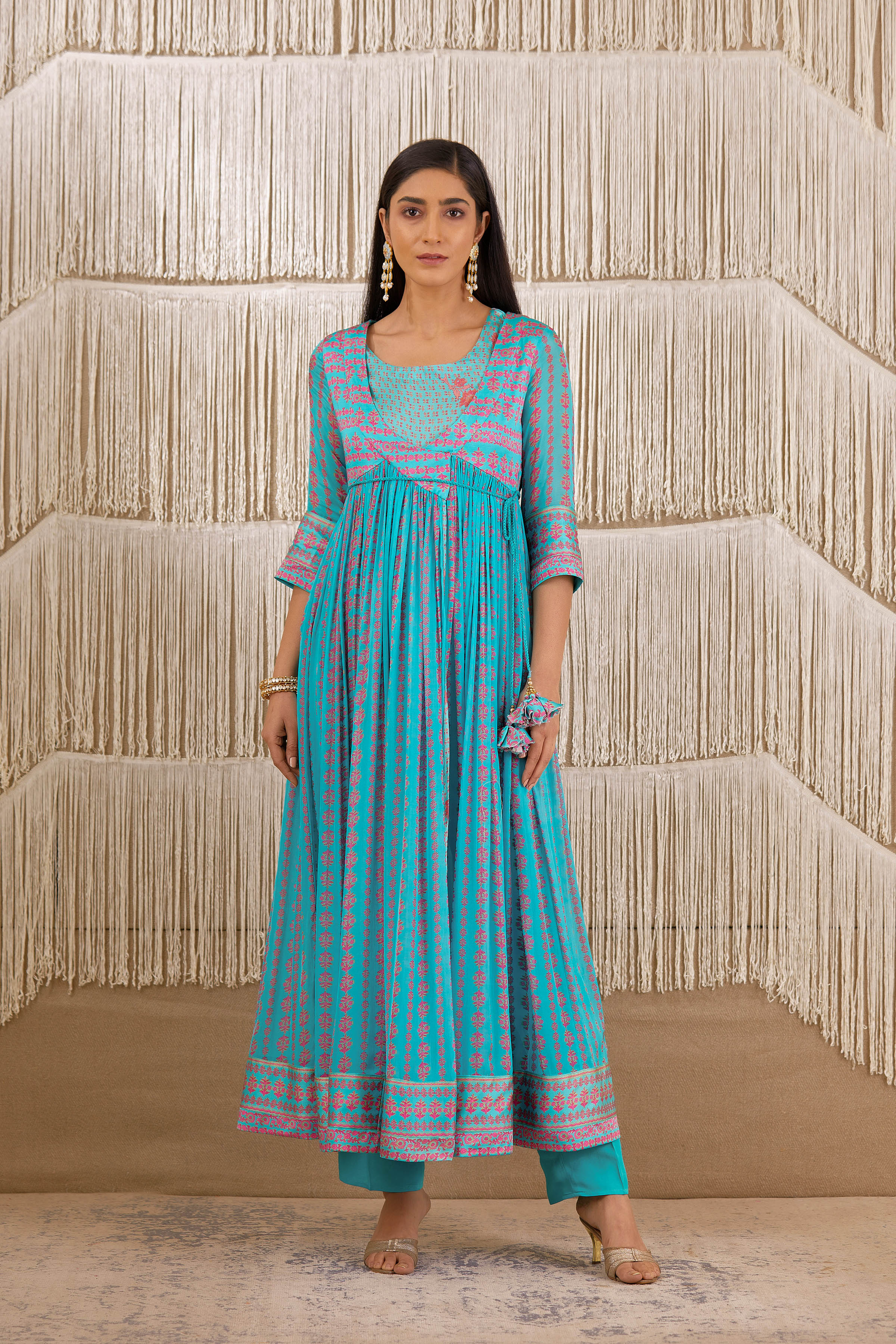 Light Sky Blue Angrakha