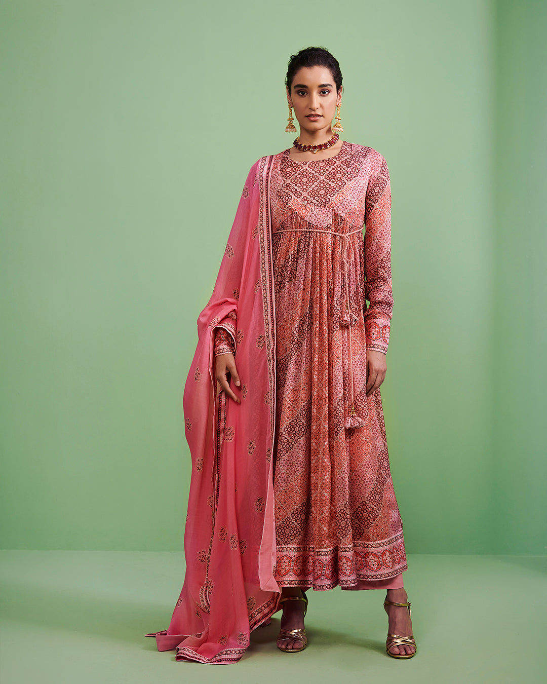 Multicolour Angrakha Set