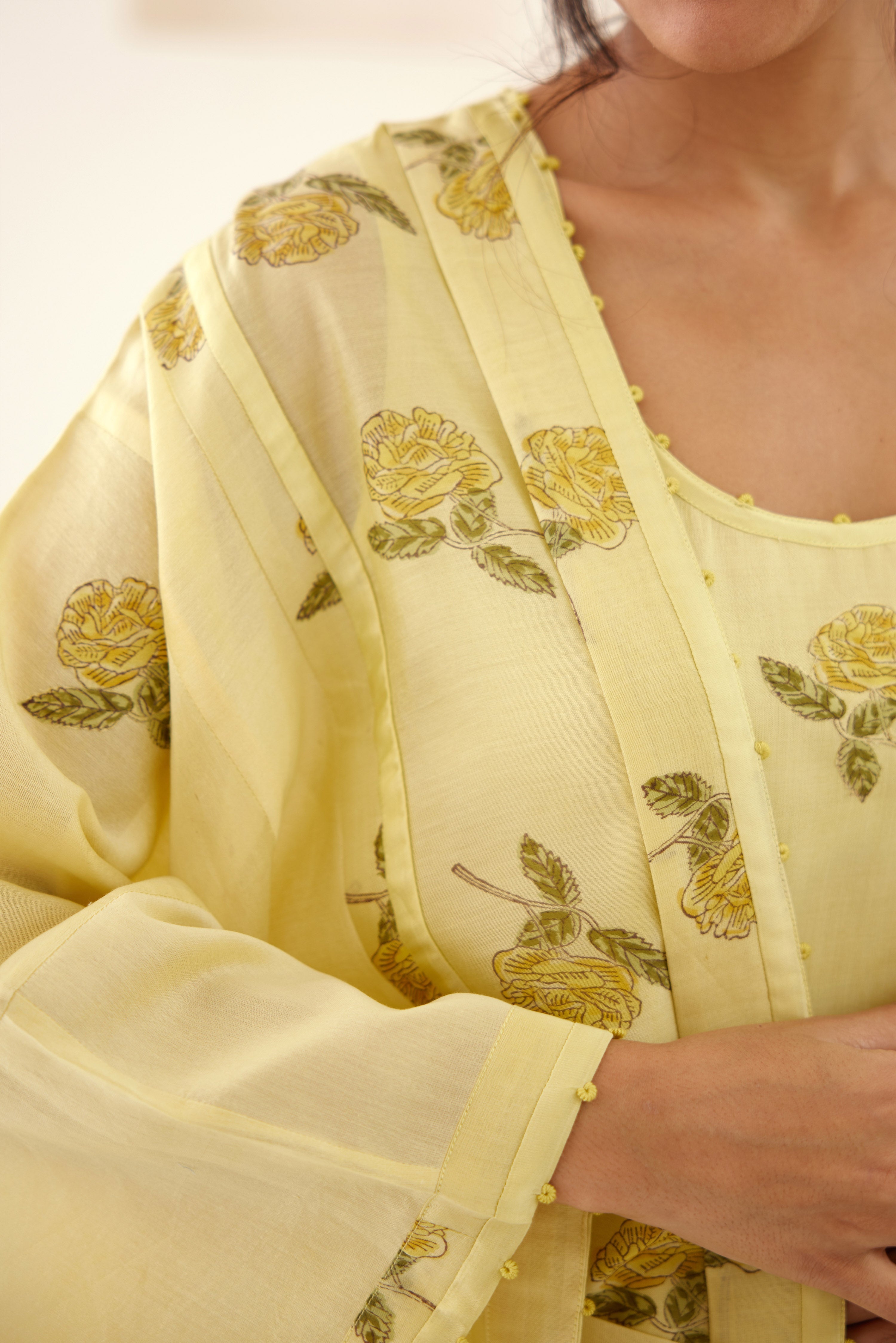 Canary Yellow Kimono Set