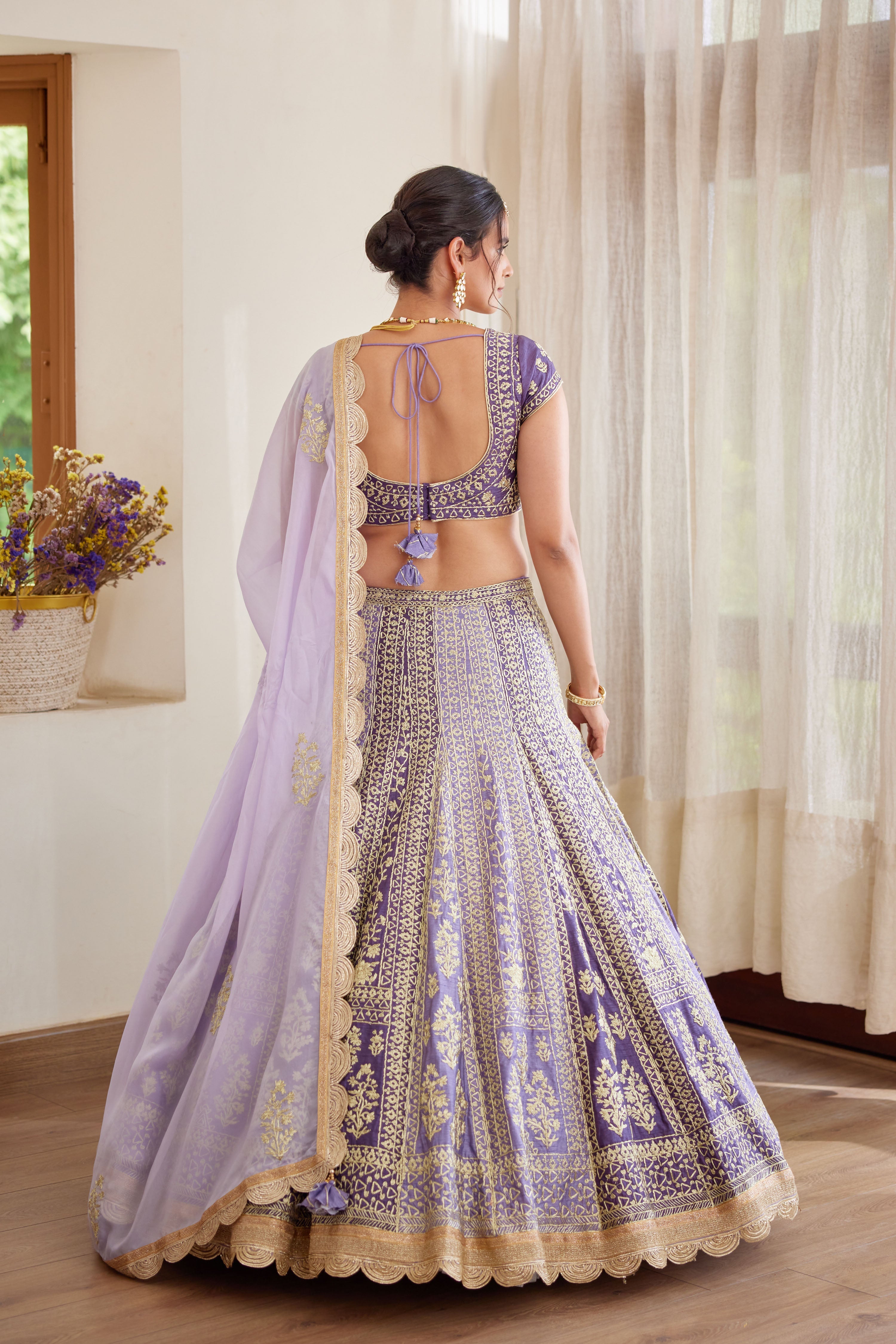Mauve Purple Lehenga Set