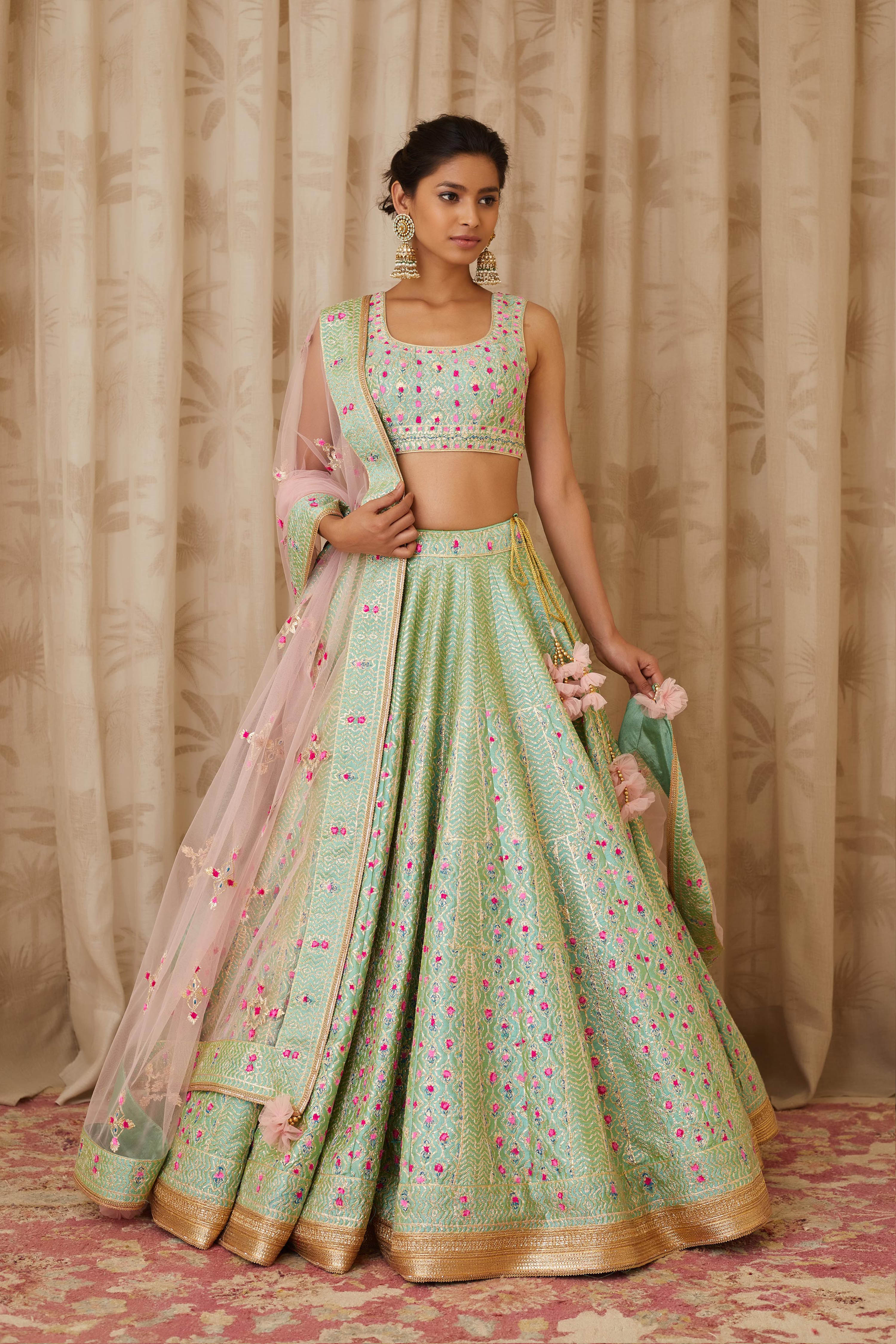 Sea Green Lehenga Set