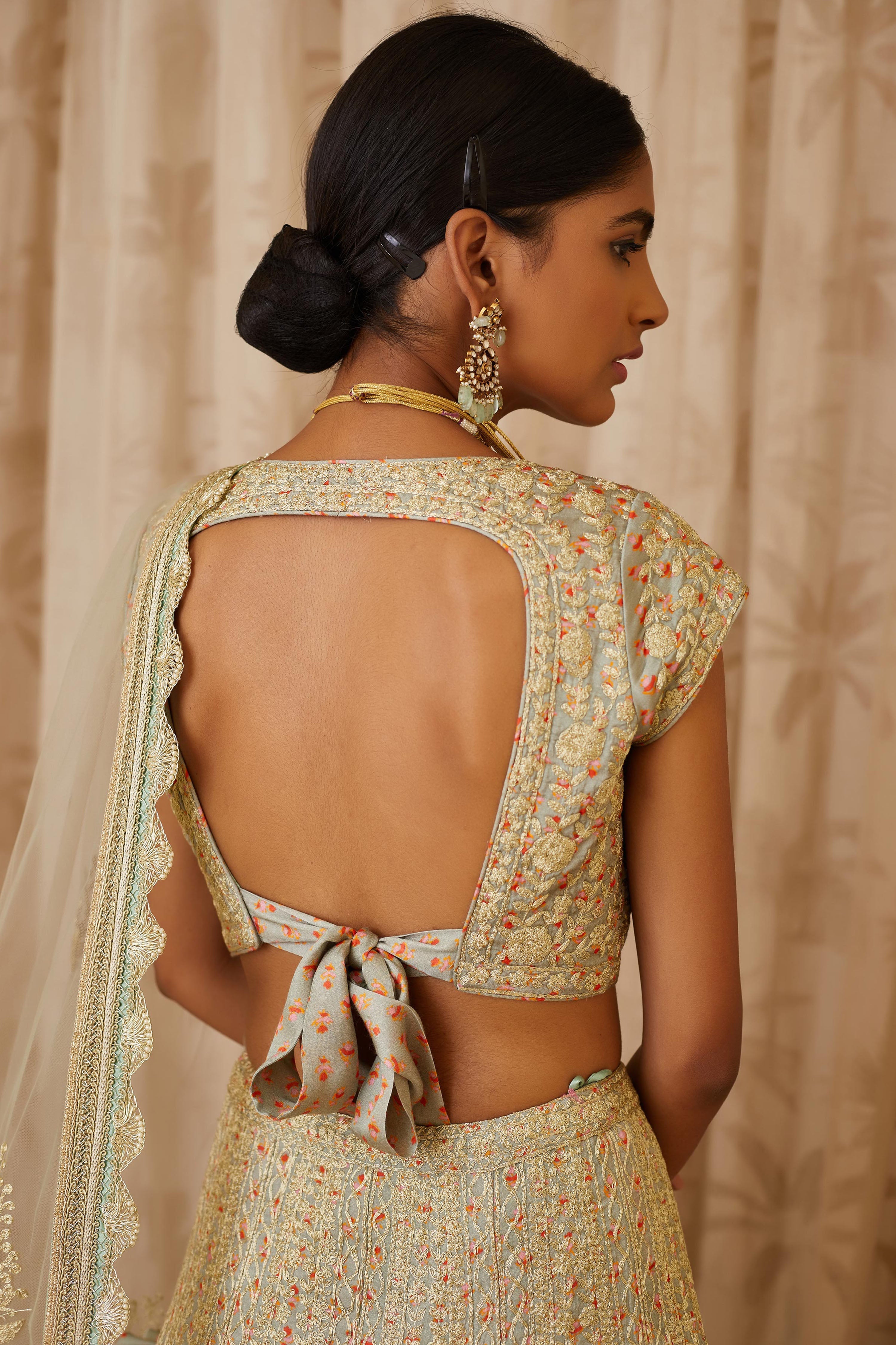 Silver Grey Lehenga Set