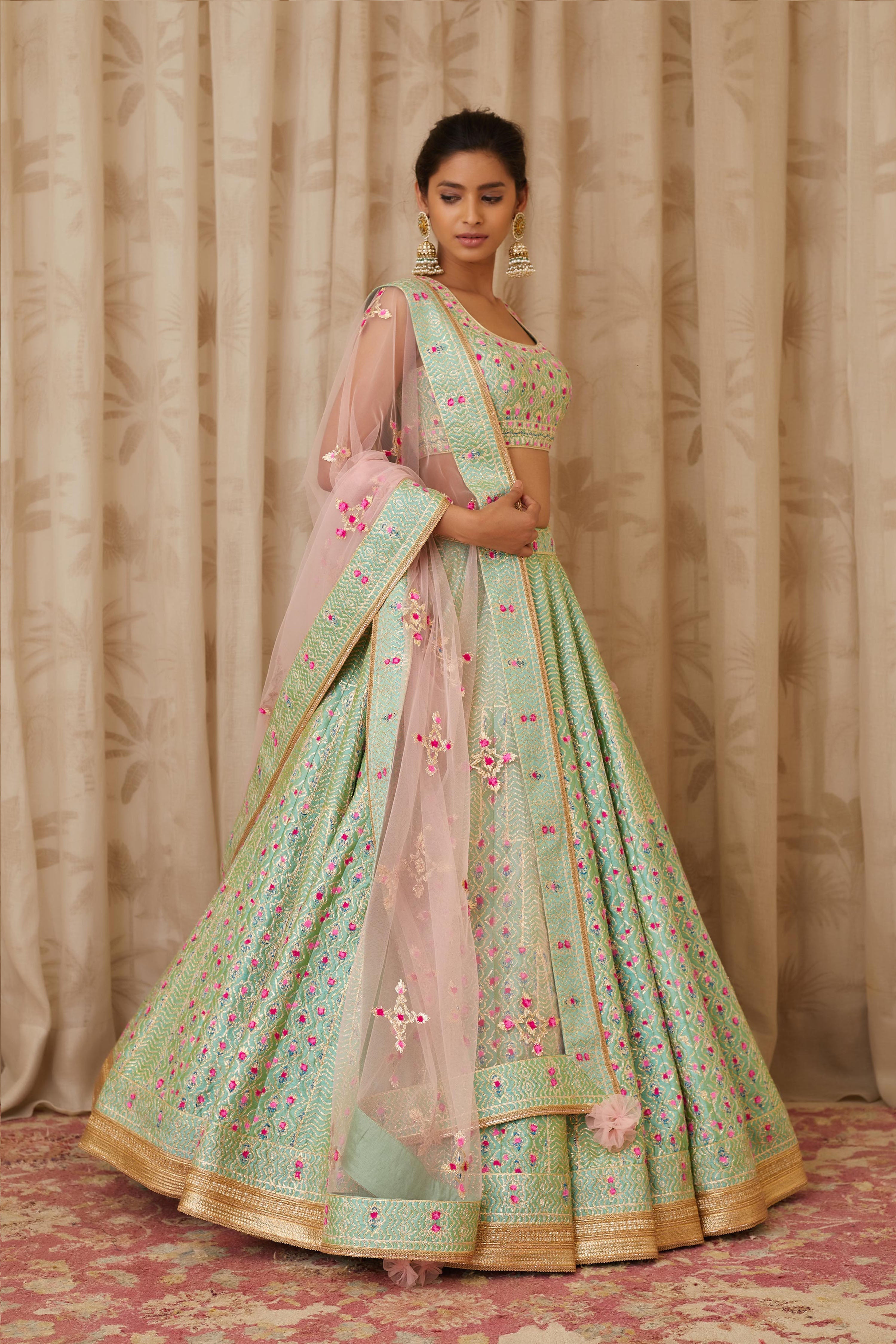 Sea Green Lehenga Set
