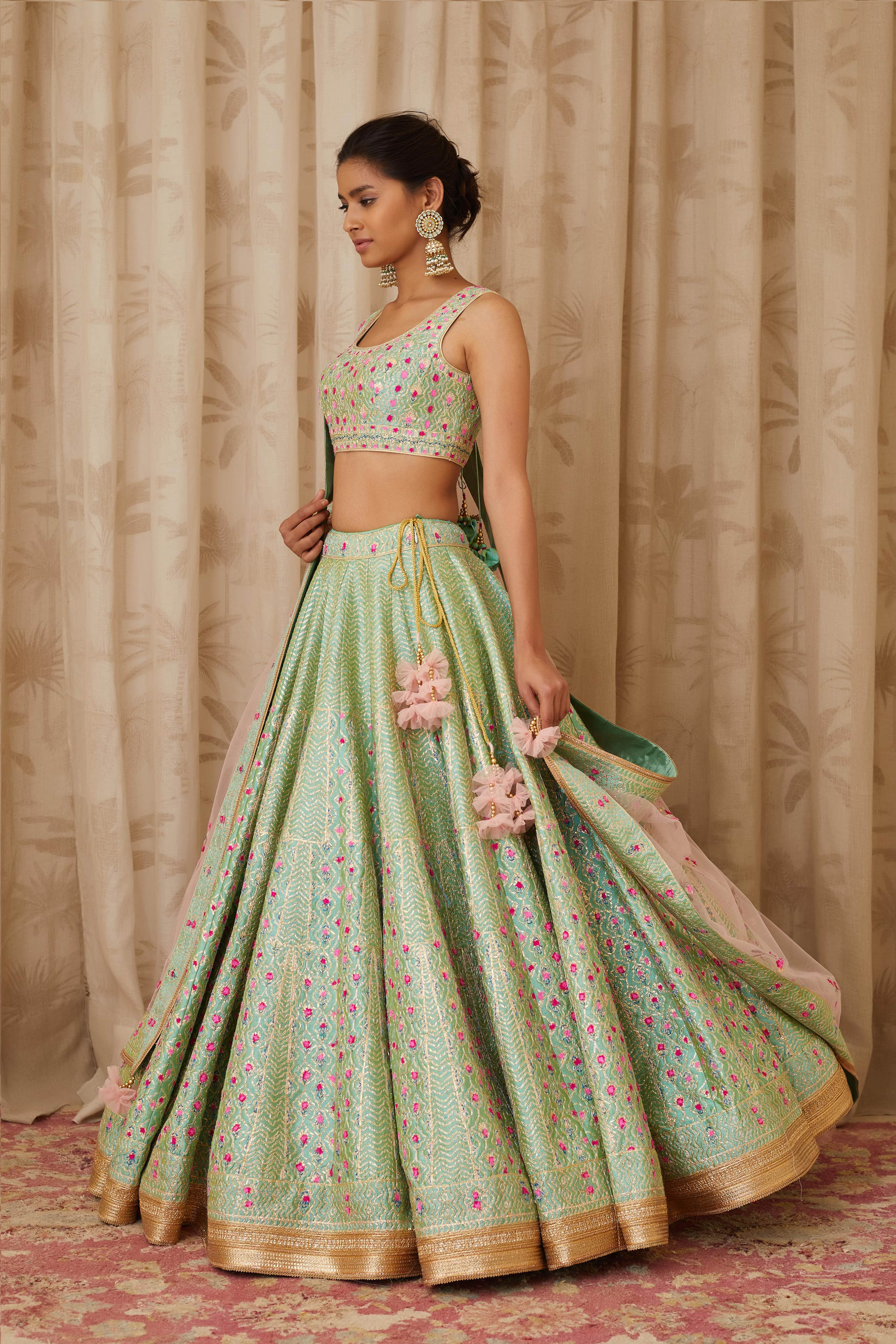 Sea Green Lehenga Set