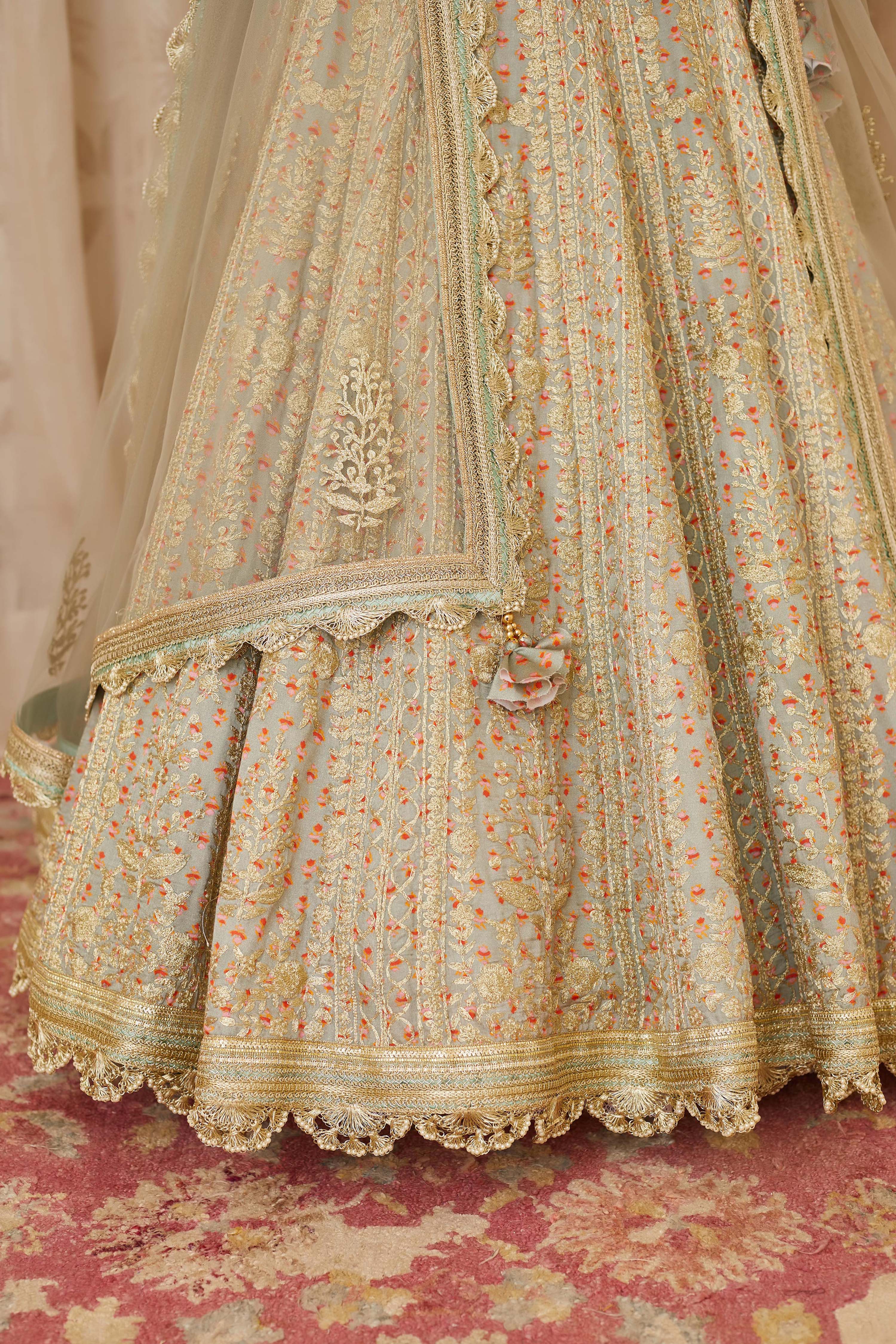 Silver Grey Lehenga Set