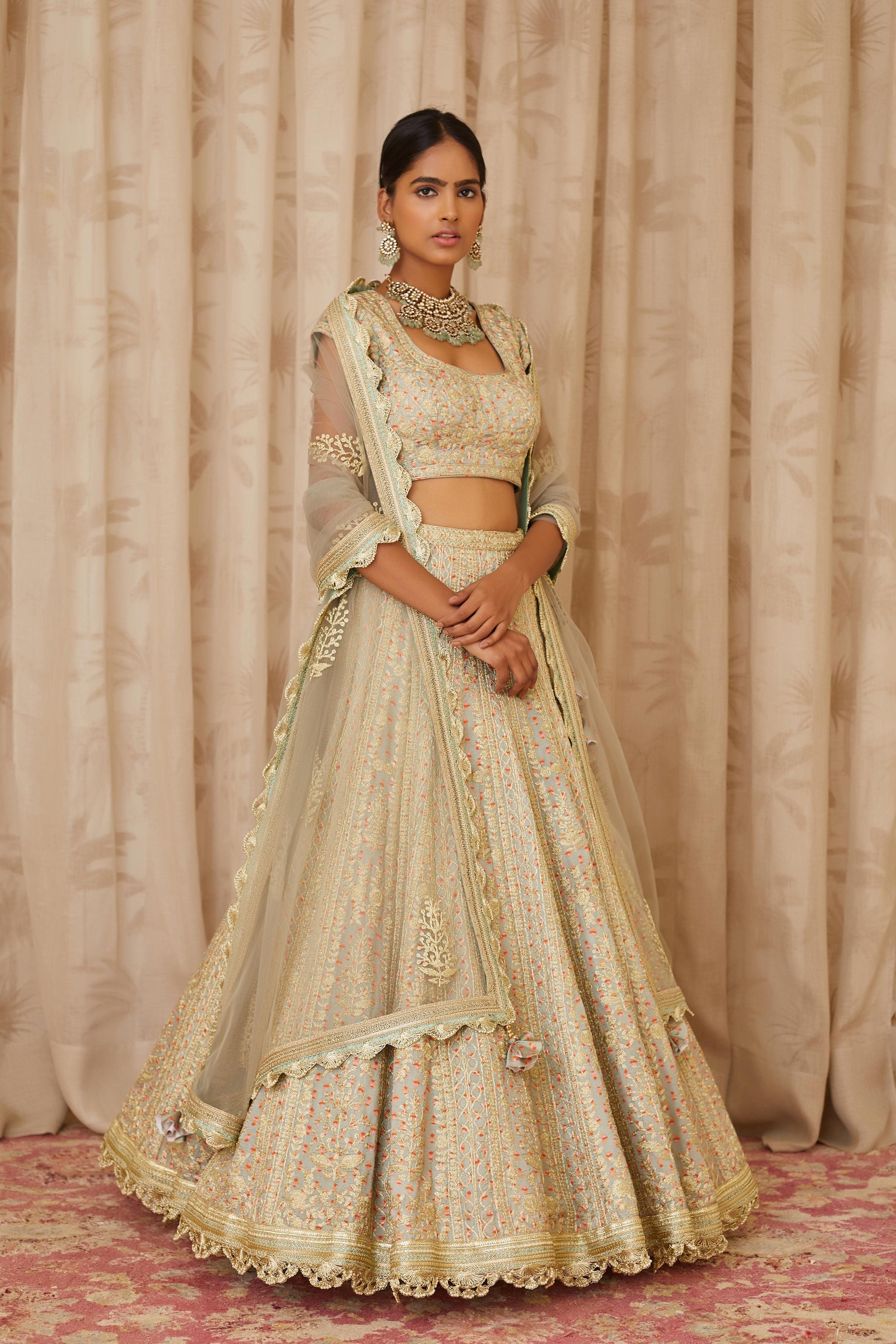 Silver Grey Lehenga Set