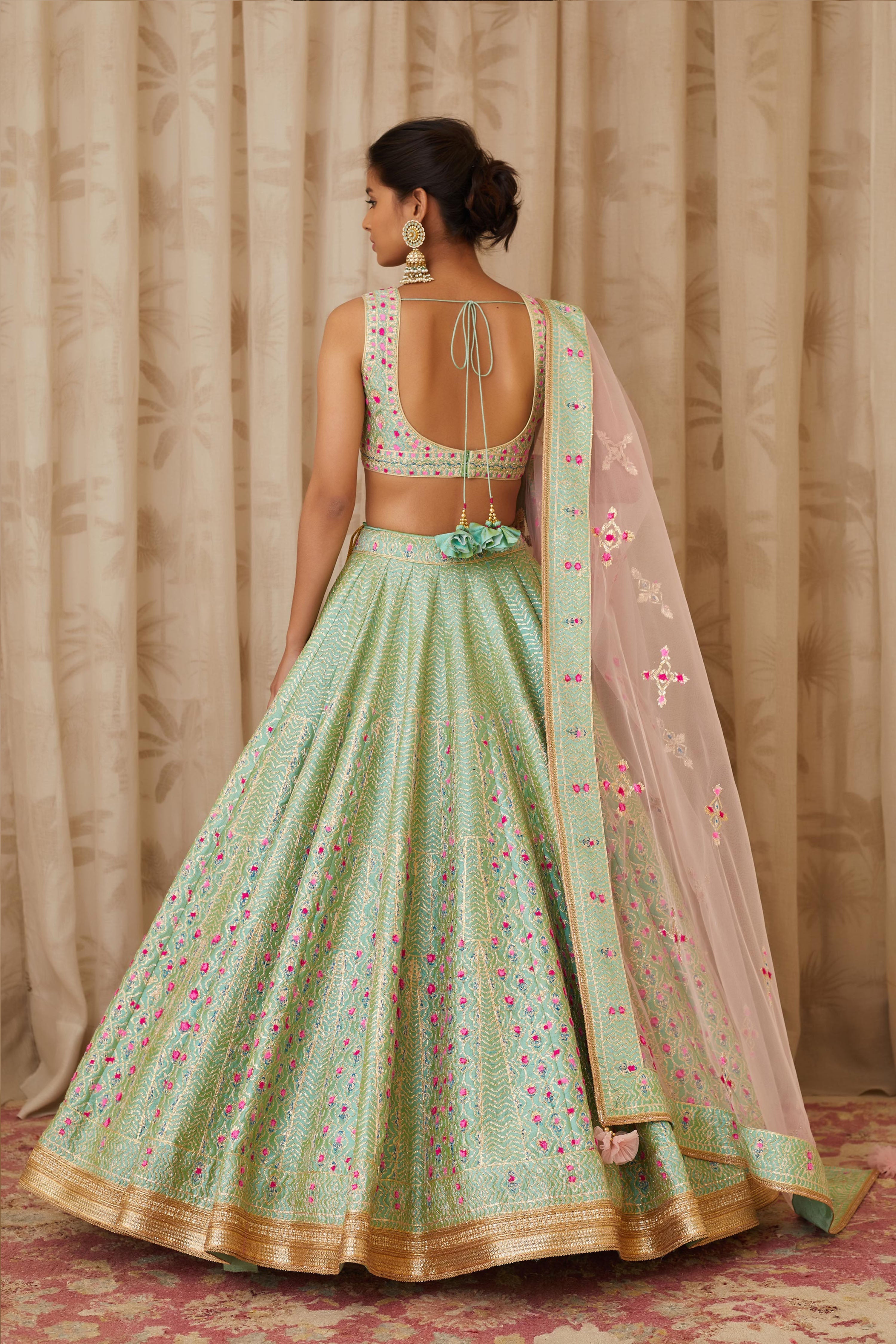 Sea Green Lehenga Set