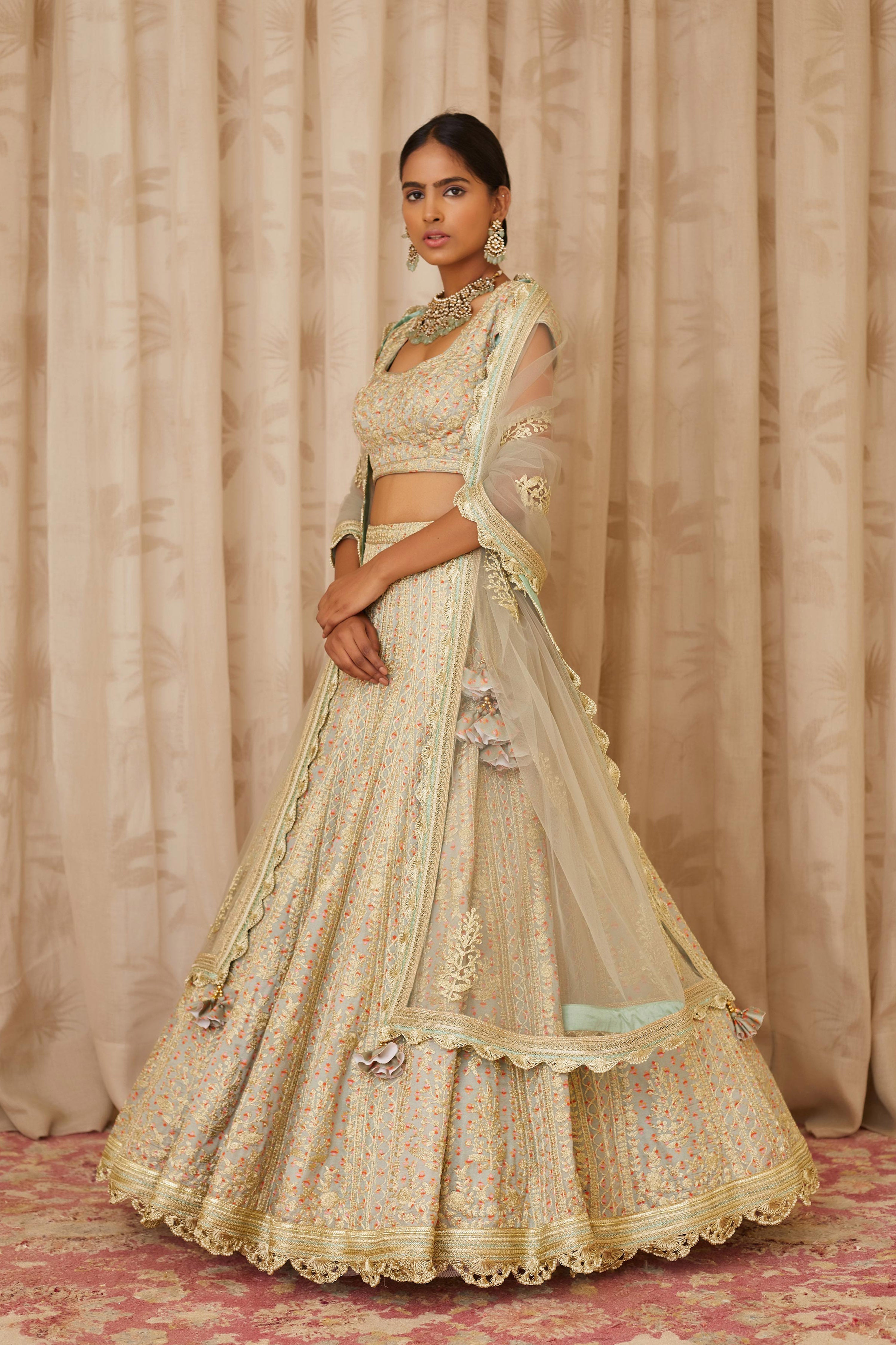 Silver Grey Lehenga Set