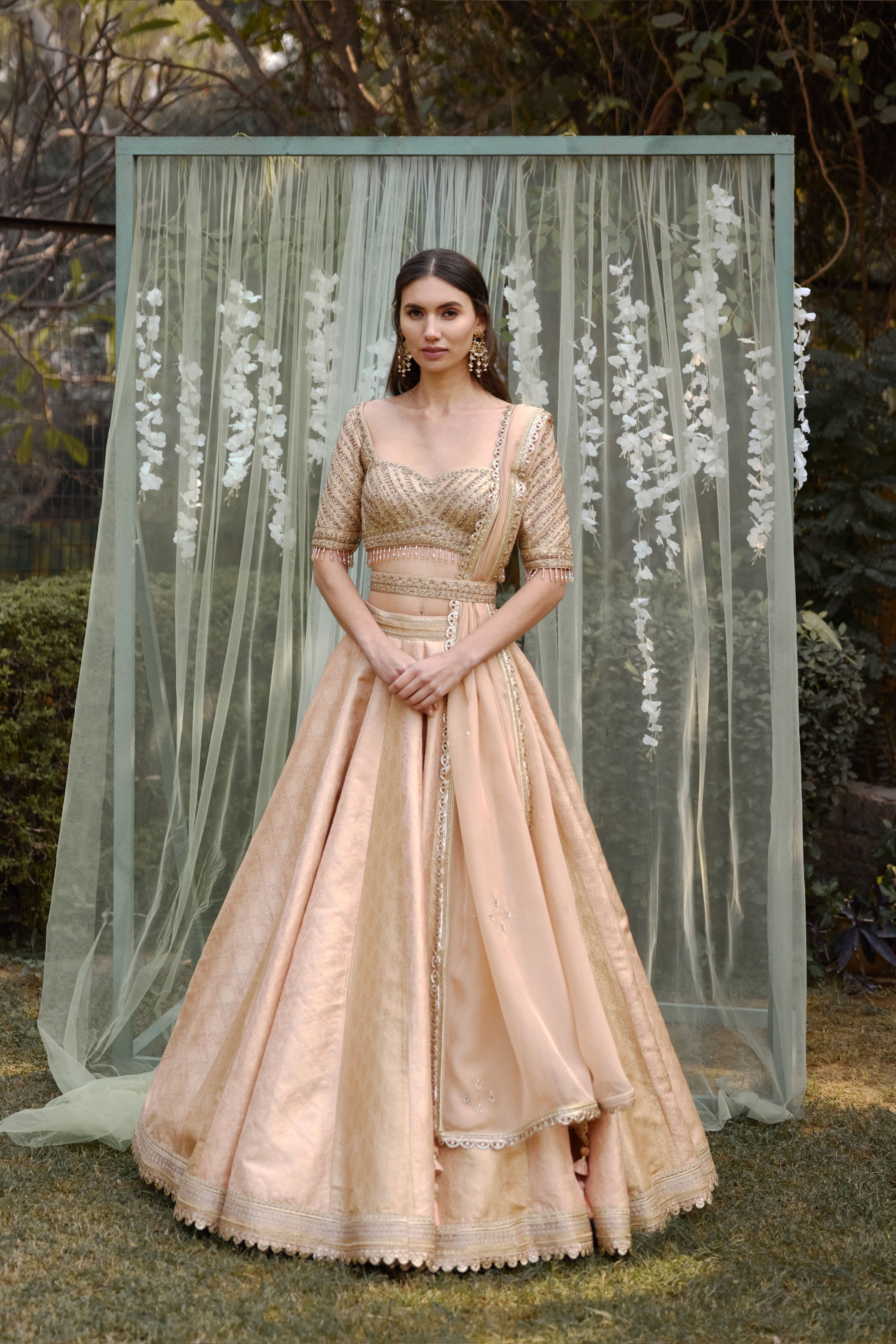 Old Rose Pink Lehenga Set