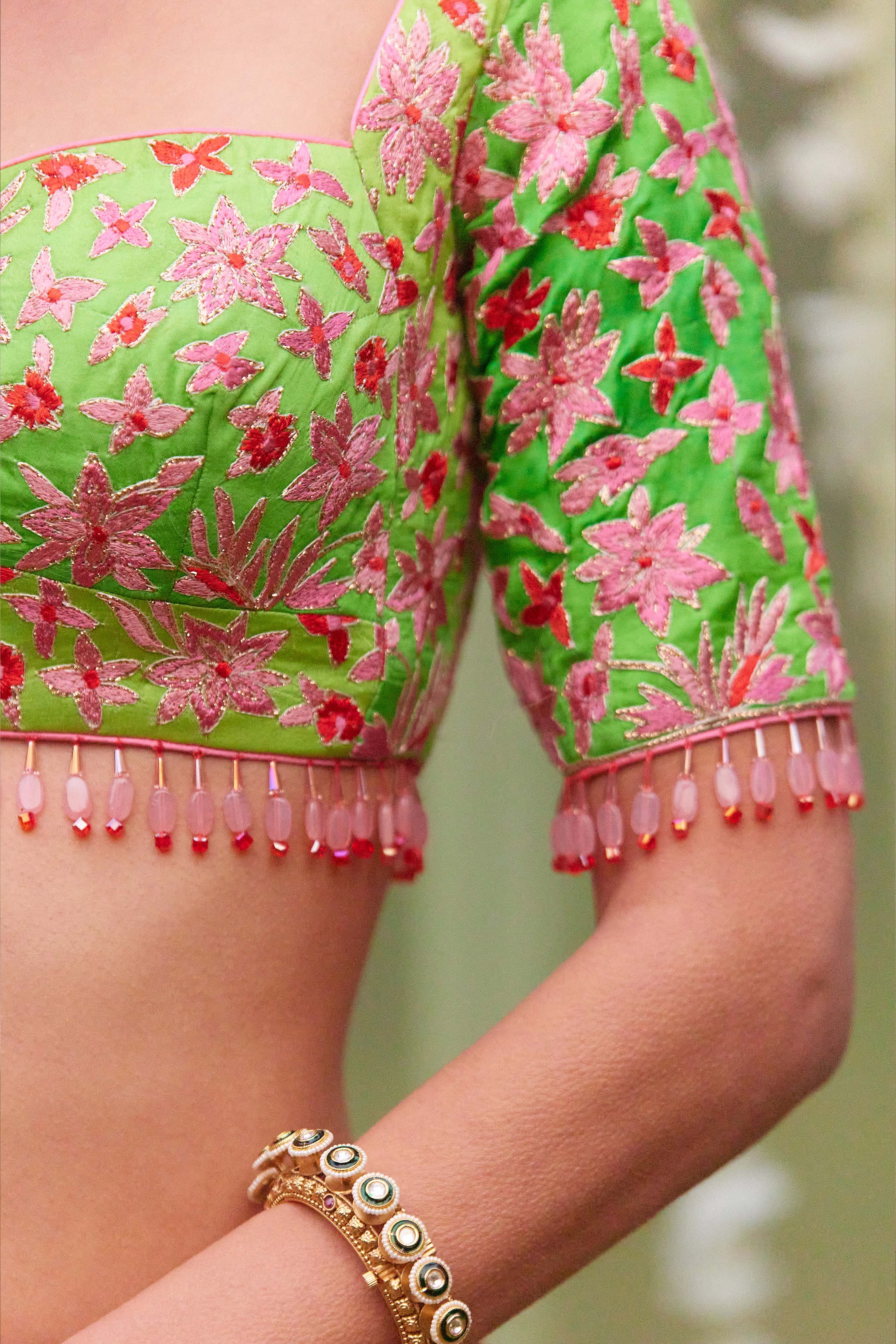 Green Lehenga Set