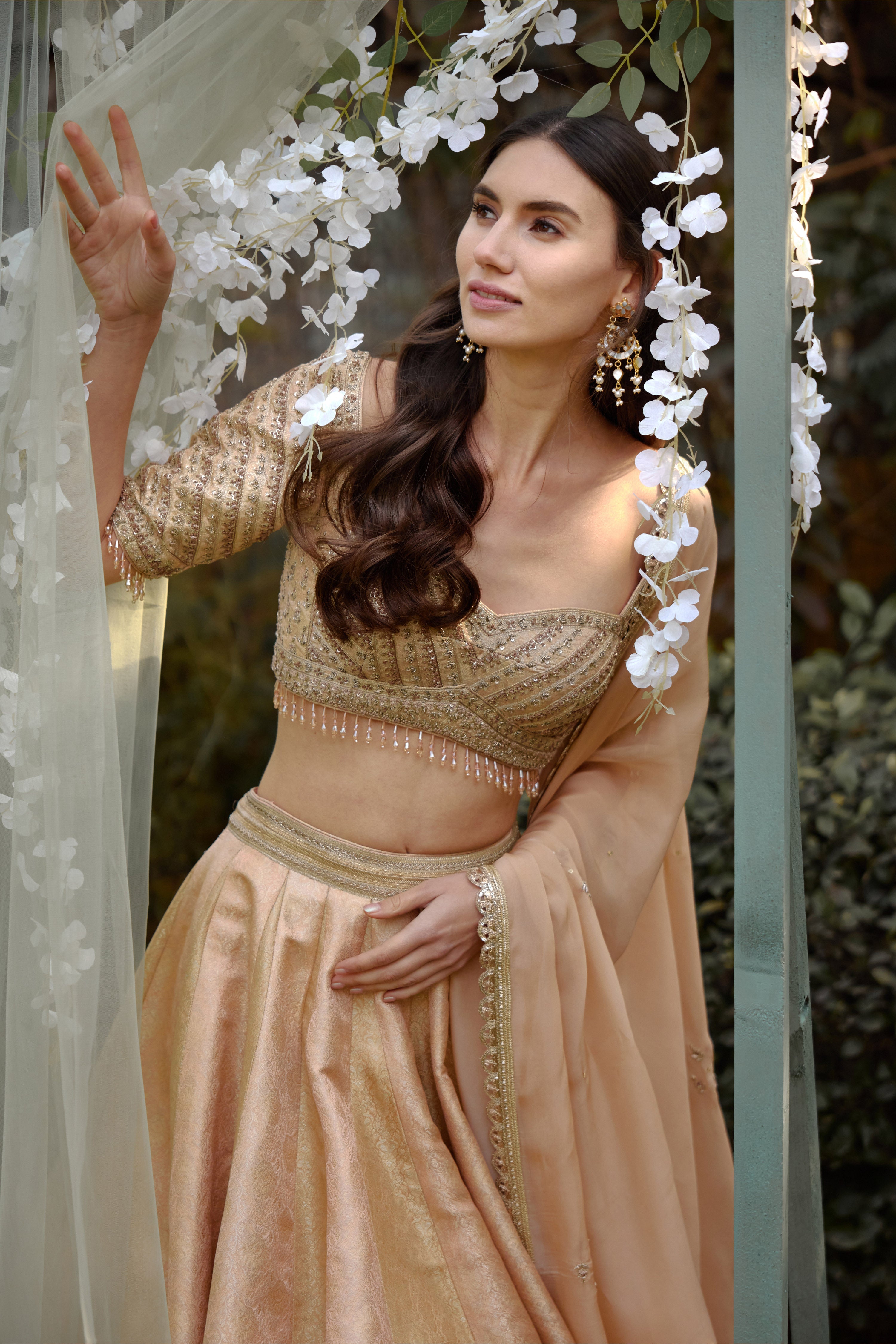 Old Rose Pink Lehenga Set