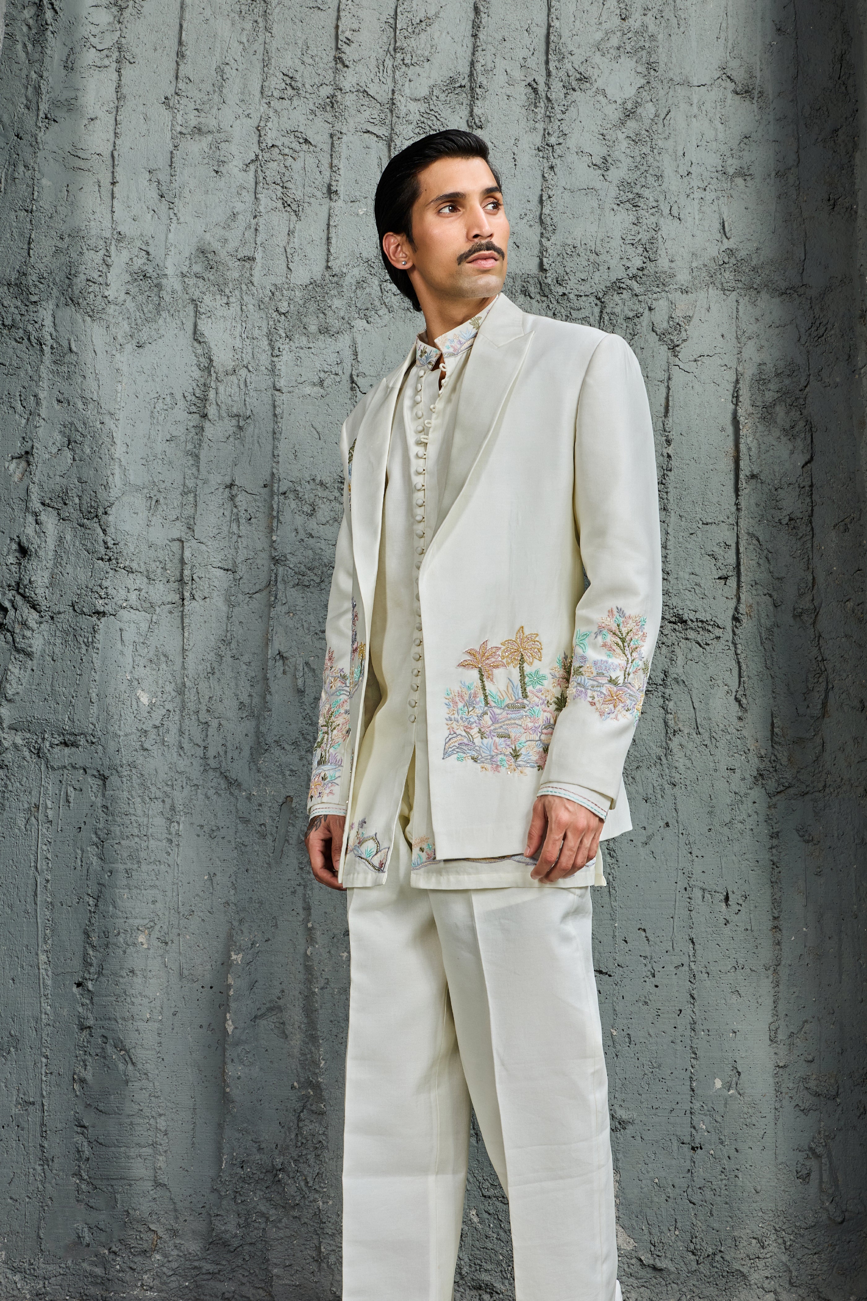 The Pearl Palm Jacket Set