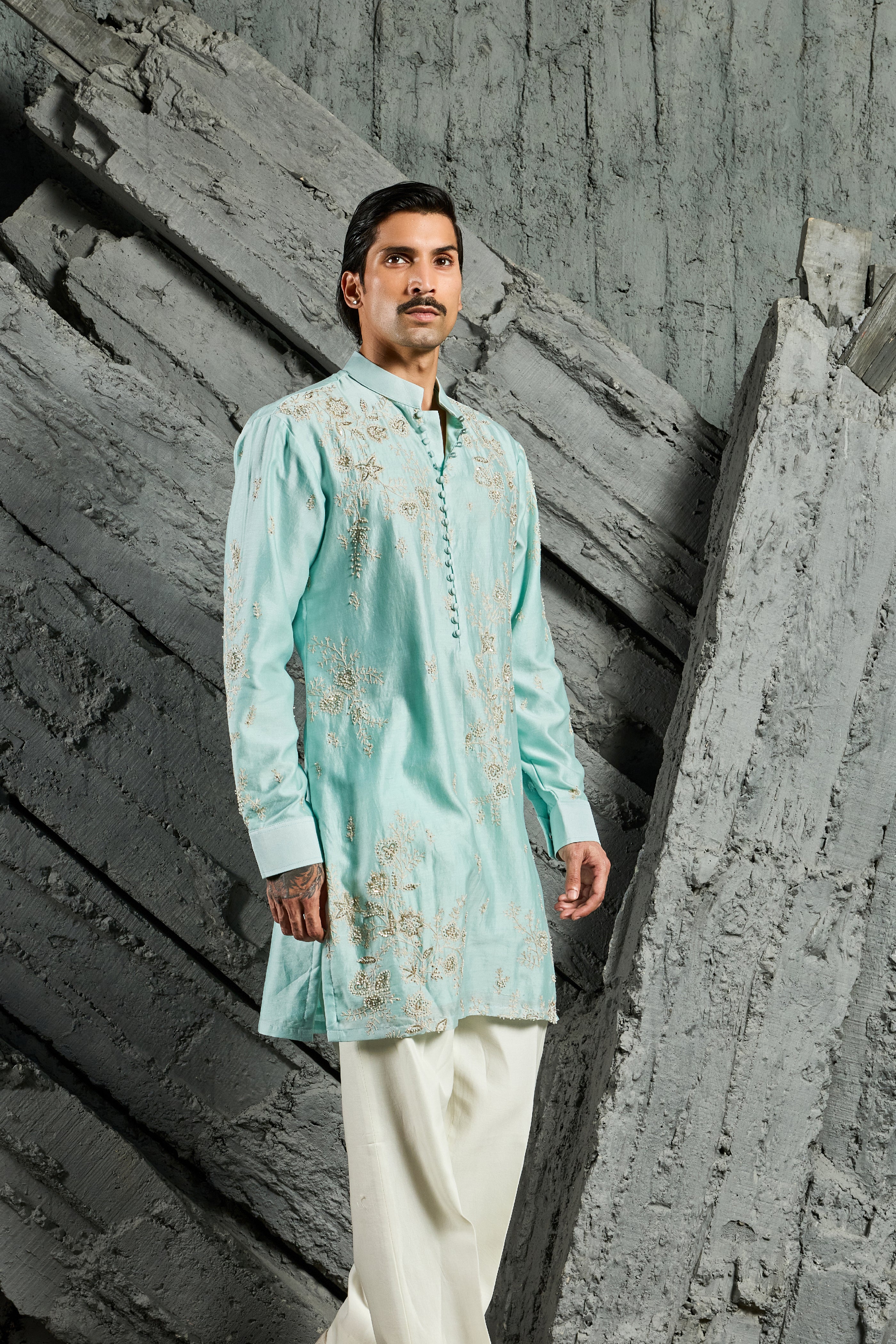 Turquoise Edit Festive Kurta Set