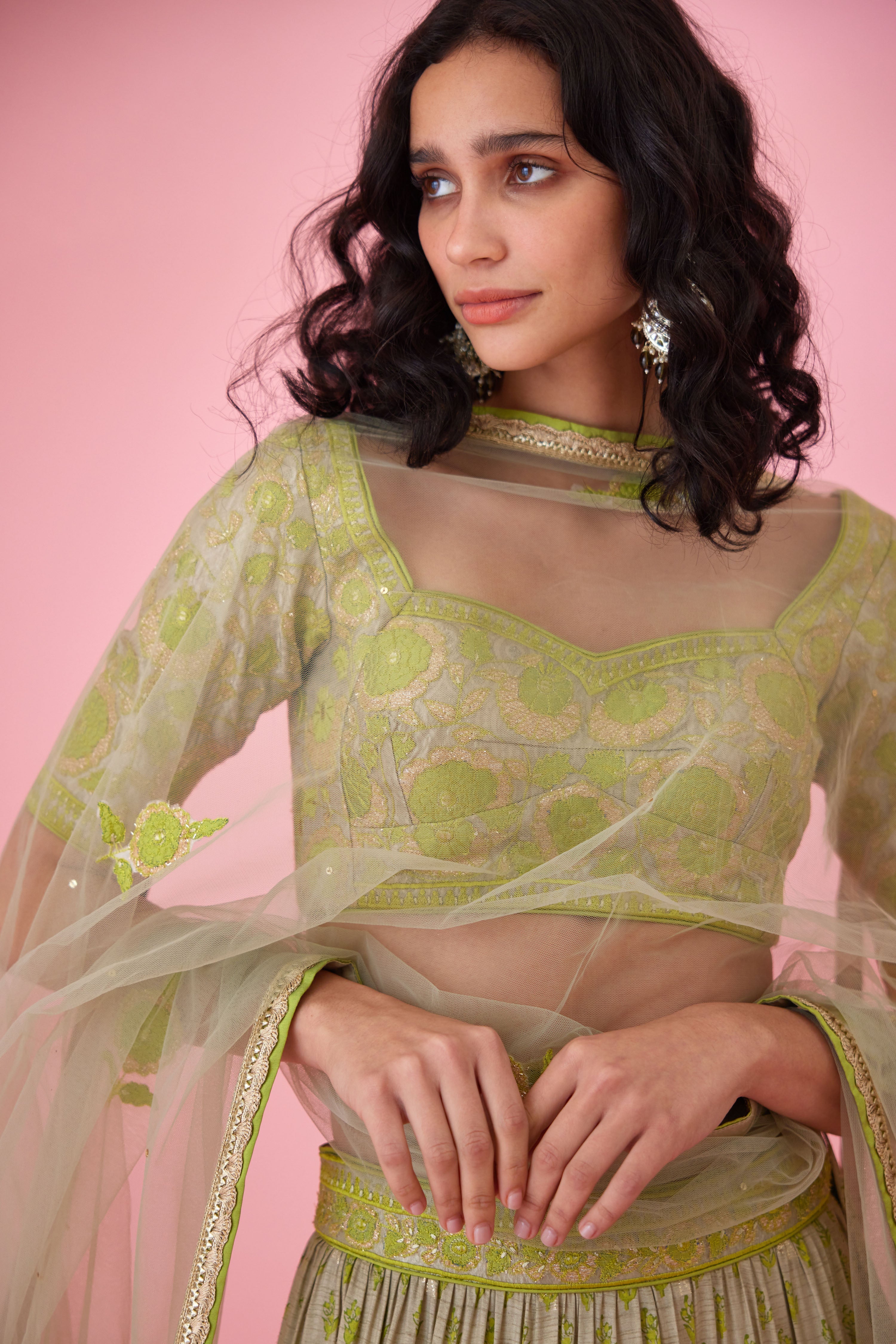 Meadow Green Lehenga Set