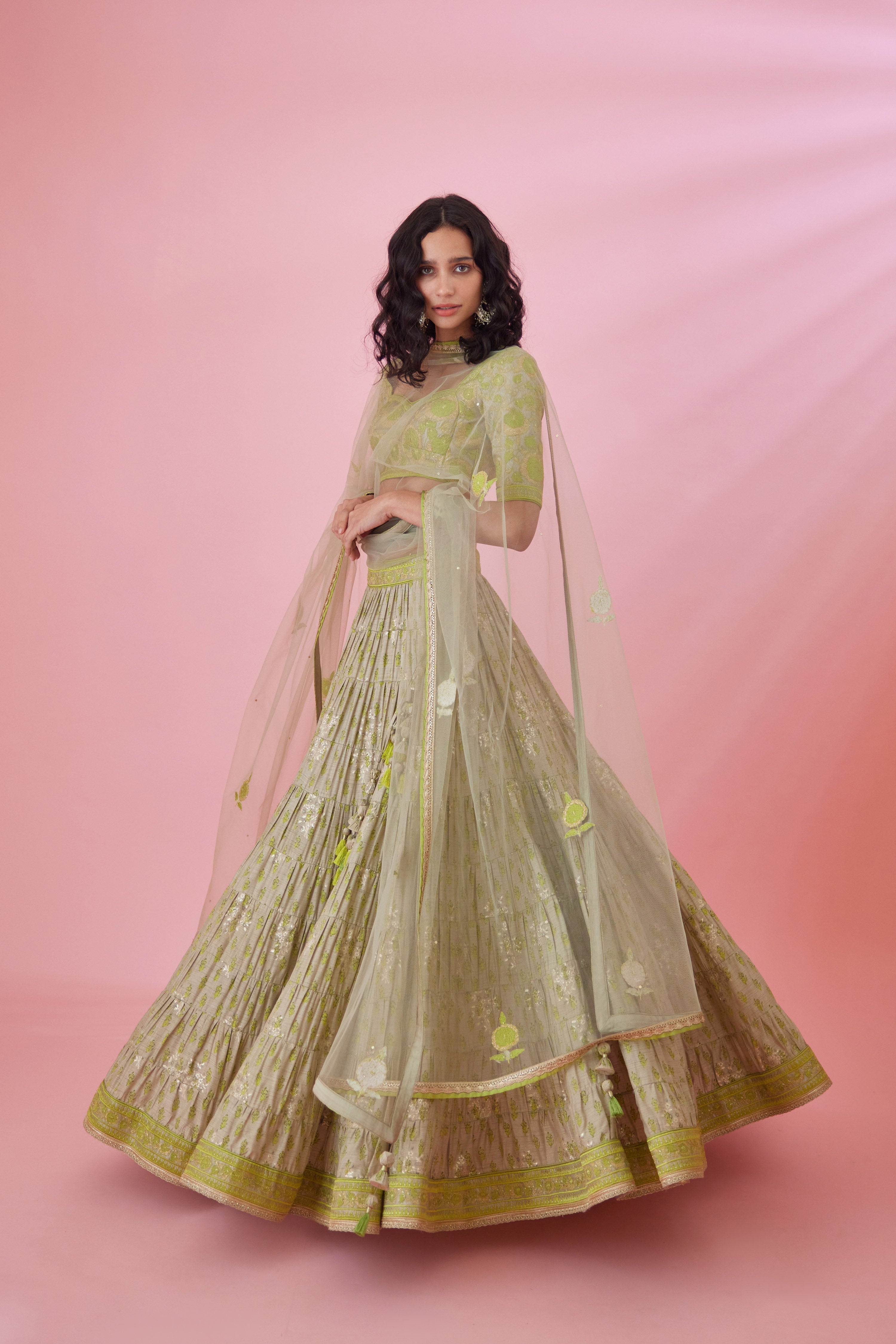 Meadow Green Lehenga Set