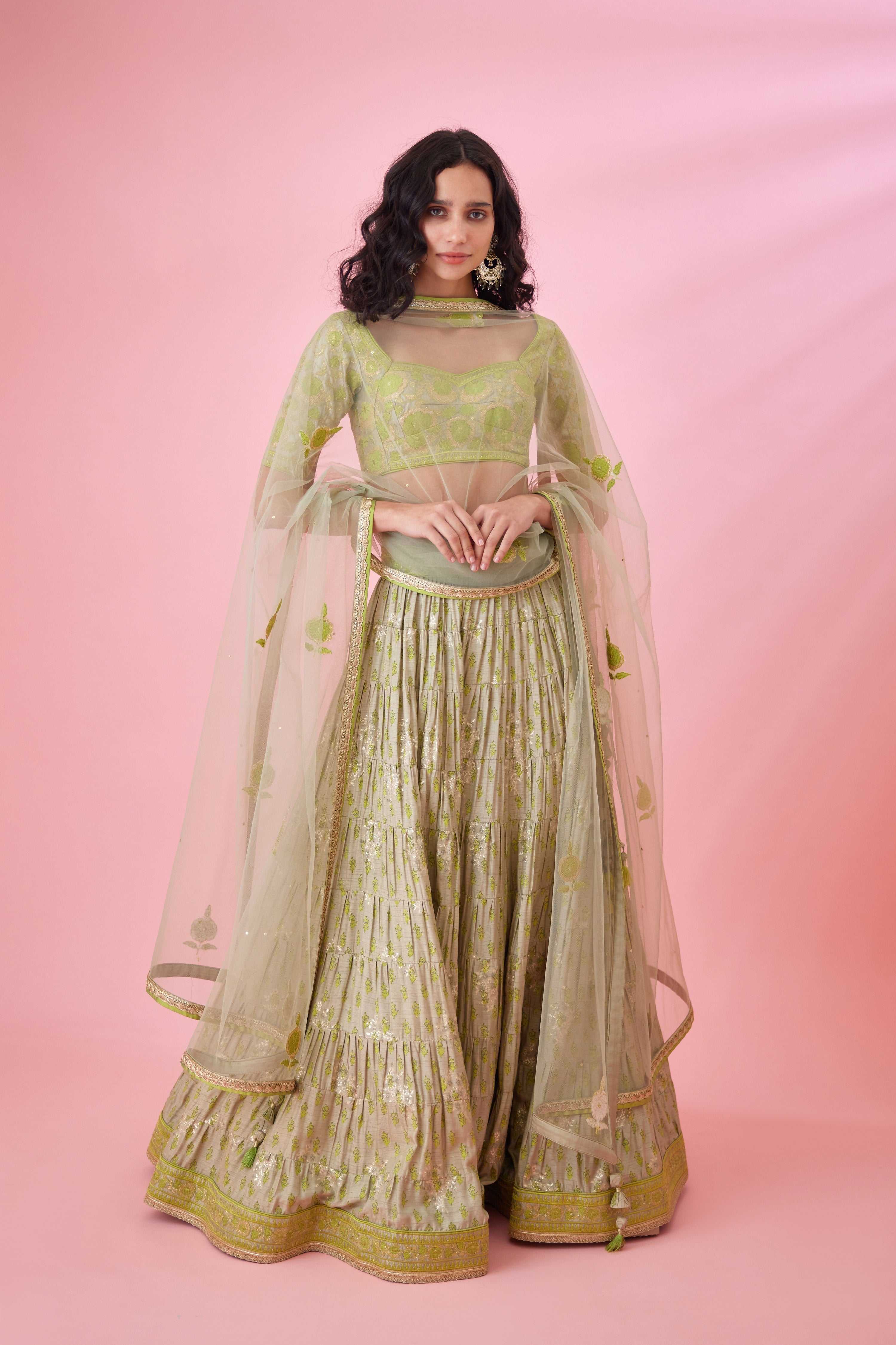 Meadow Green Lehenga Set