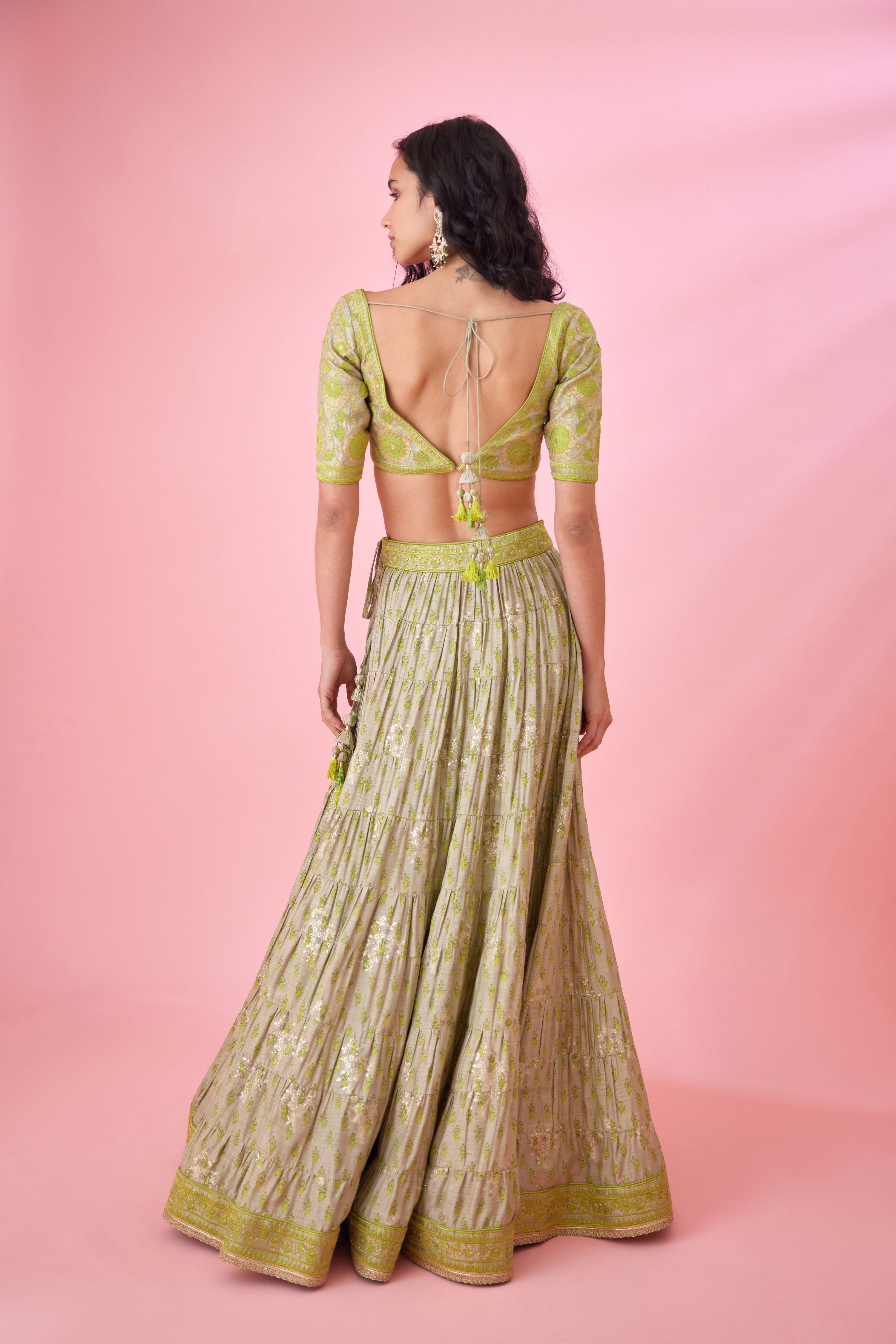 Meadow Green Lehenga Set
