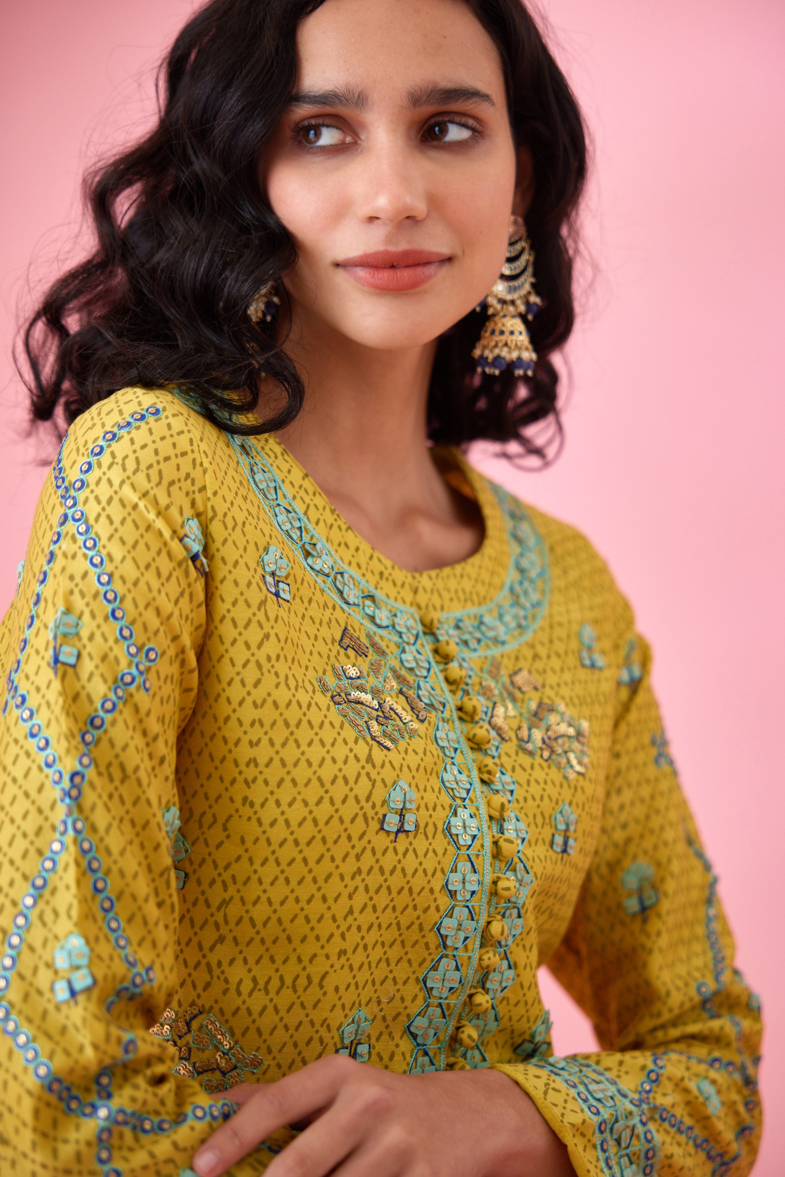 Yellow Kurta Set