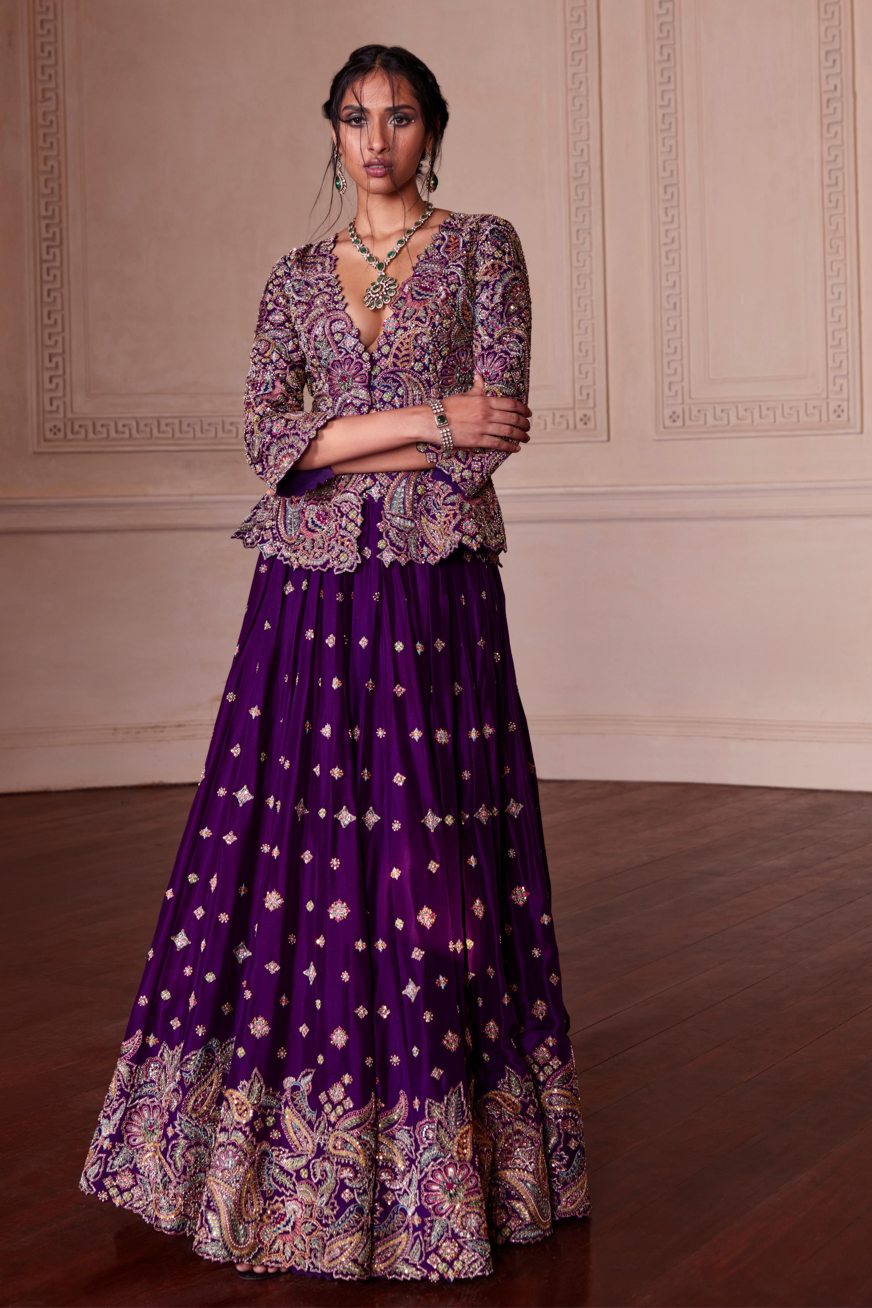 Meenakari Jacket and Lehenga