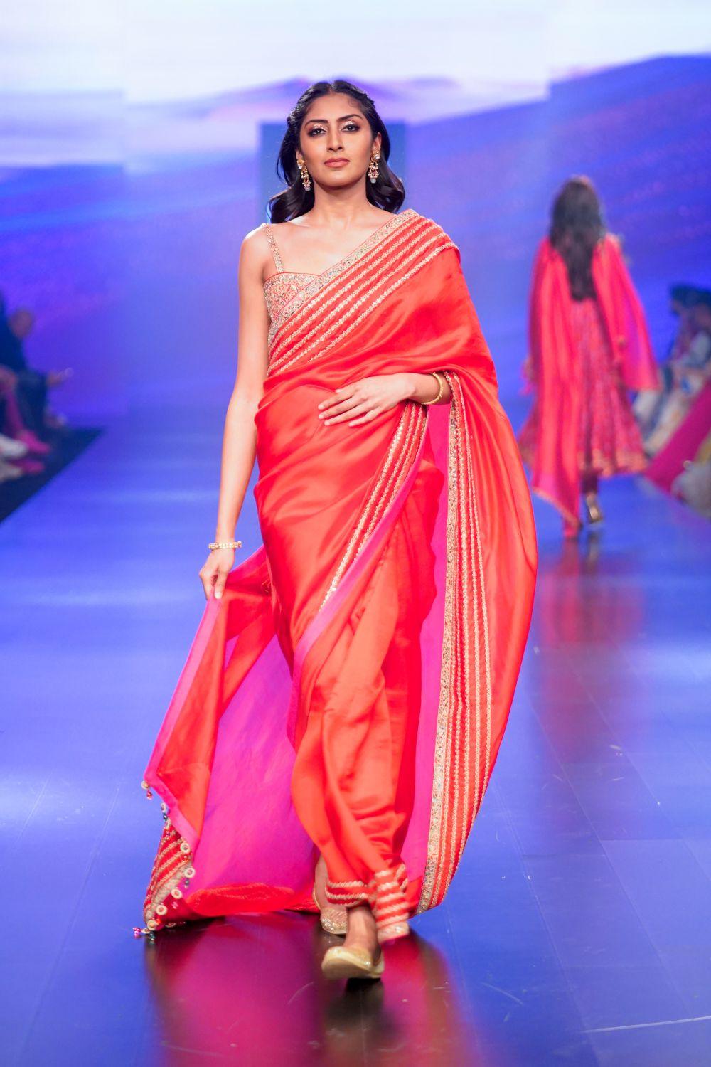 Surkh Laal Hand Embroidered Saree