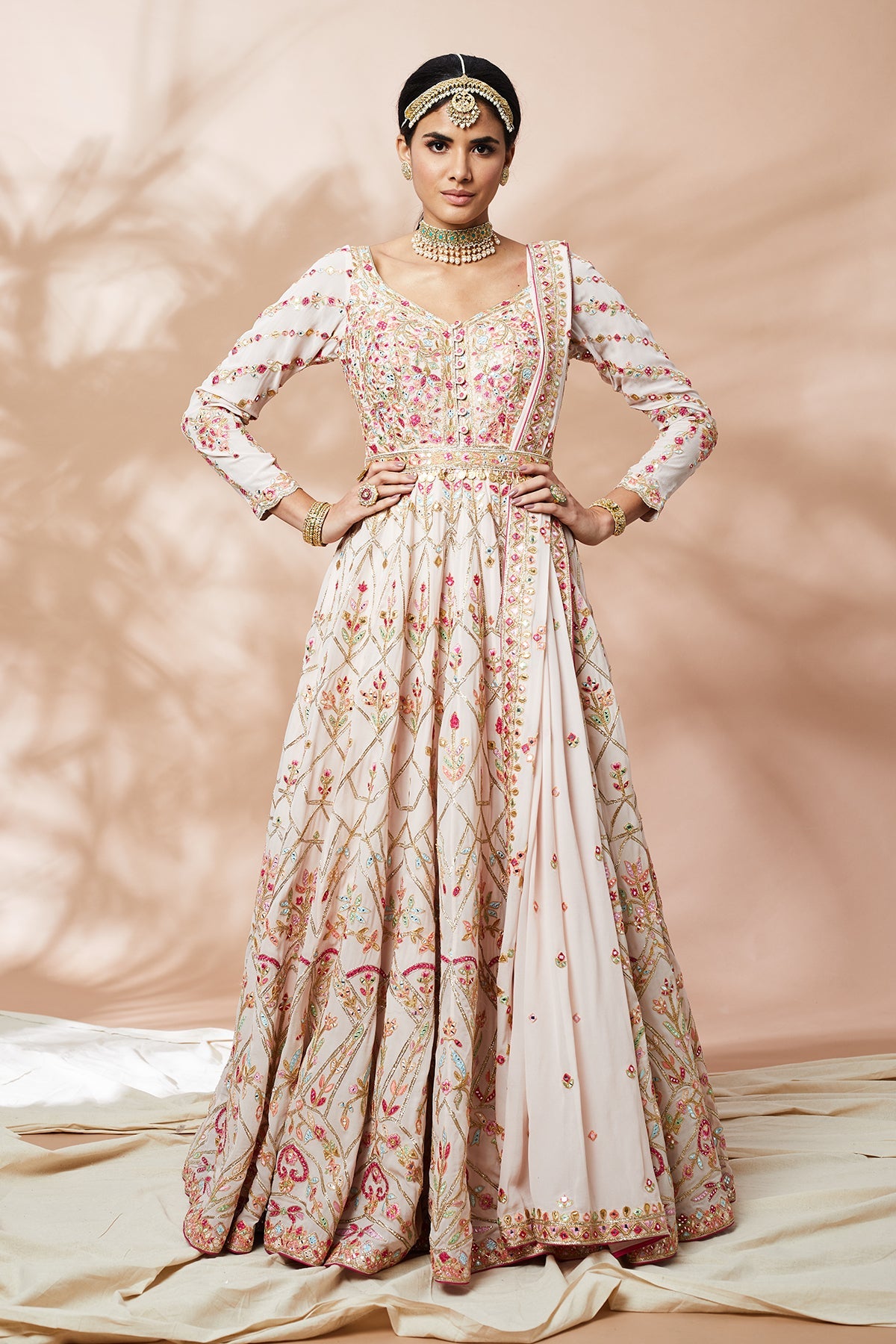 Light Pink Anarkali