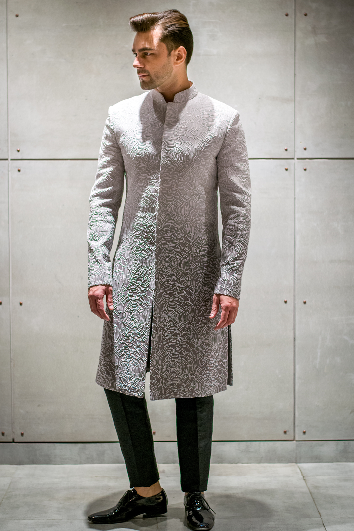 Ombre Grey Sherwani