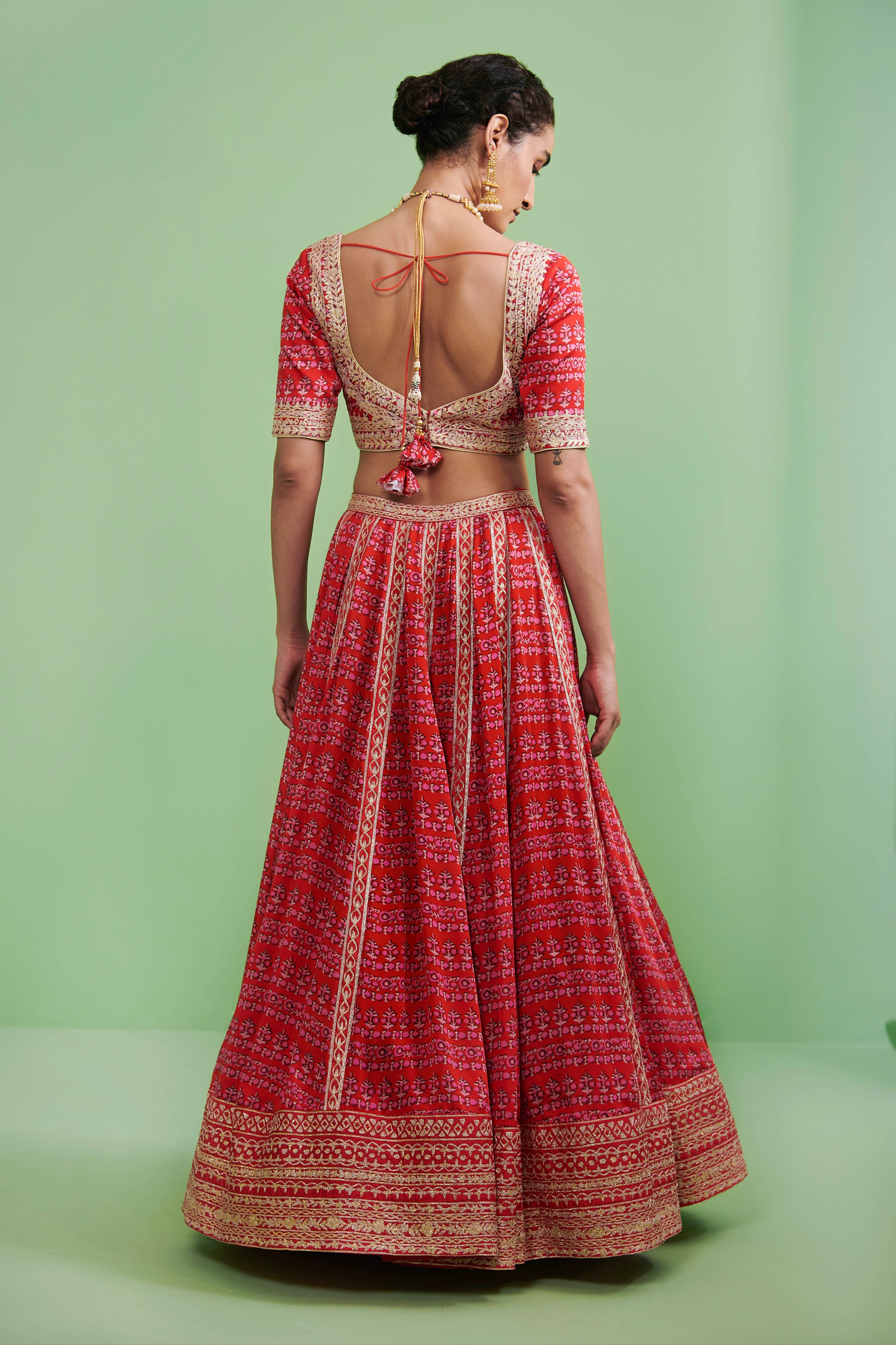 Maroon Lehenga Set