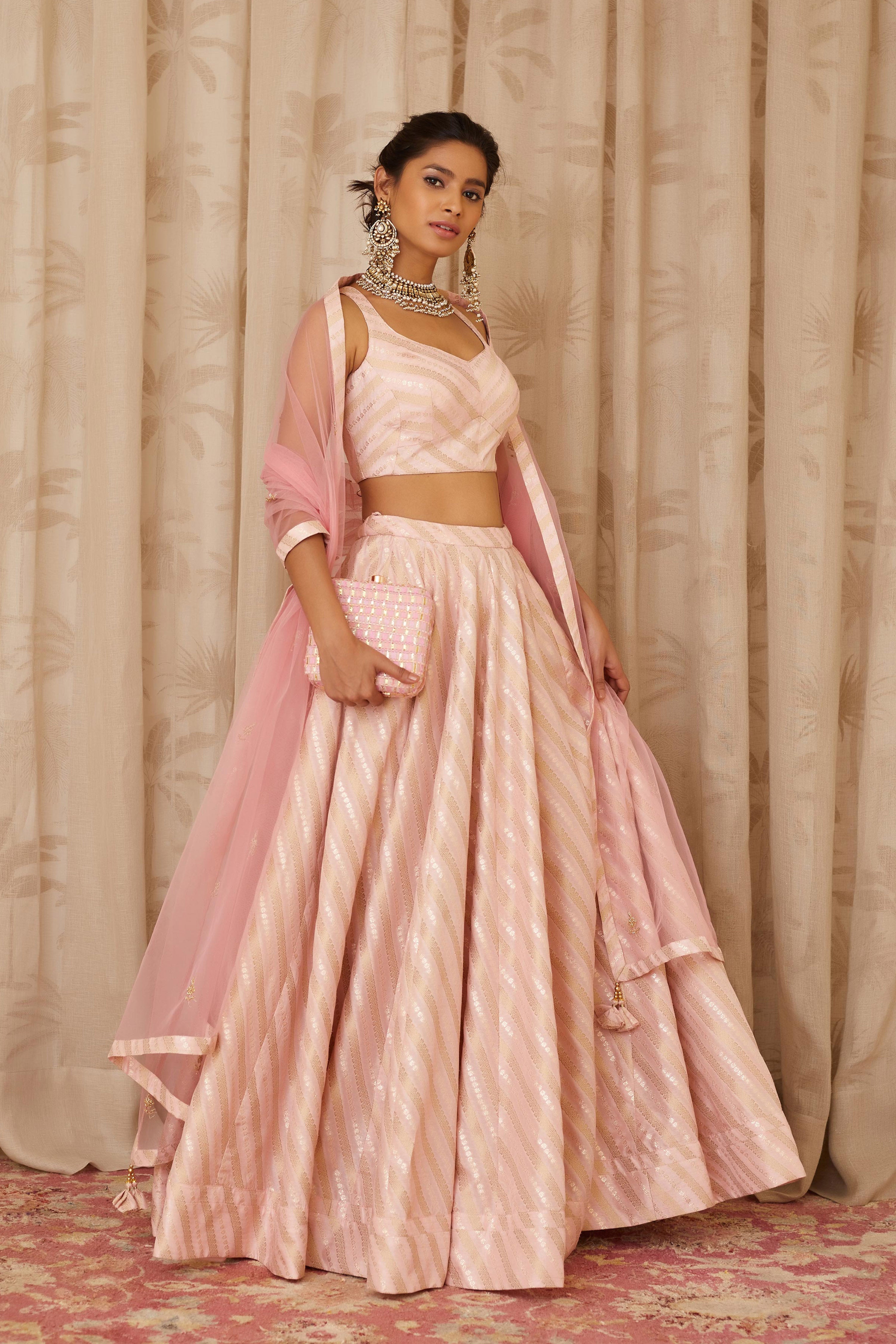 Light Pink Lehenga Set