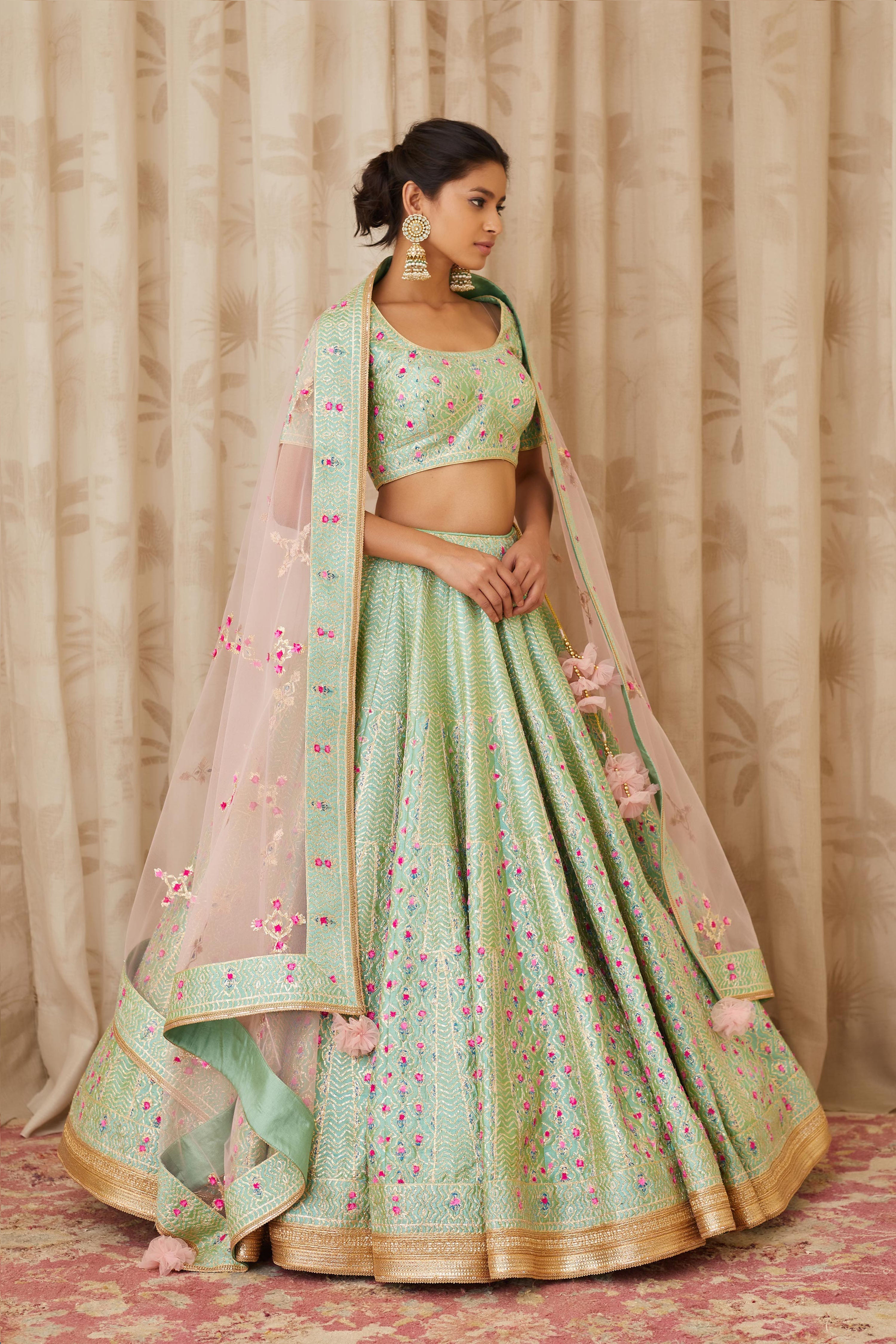 Sea Green Lehenga Set