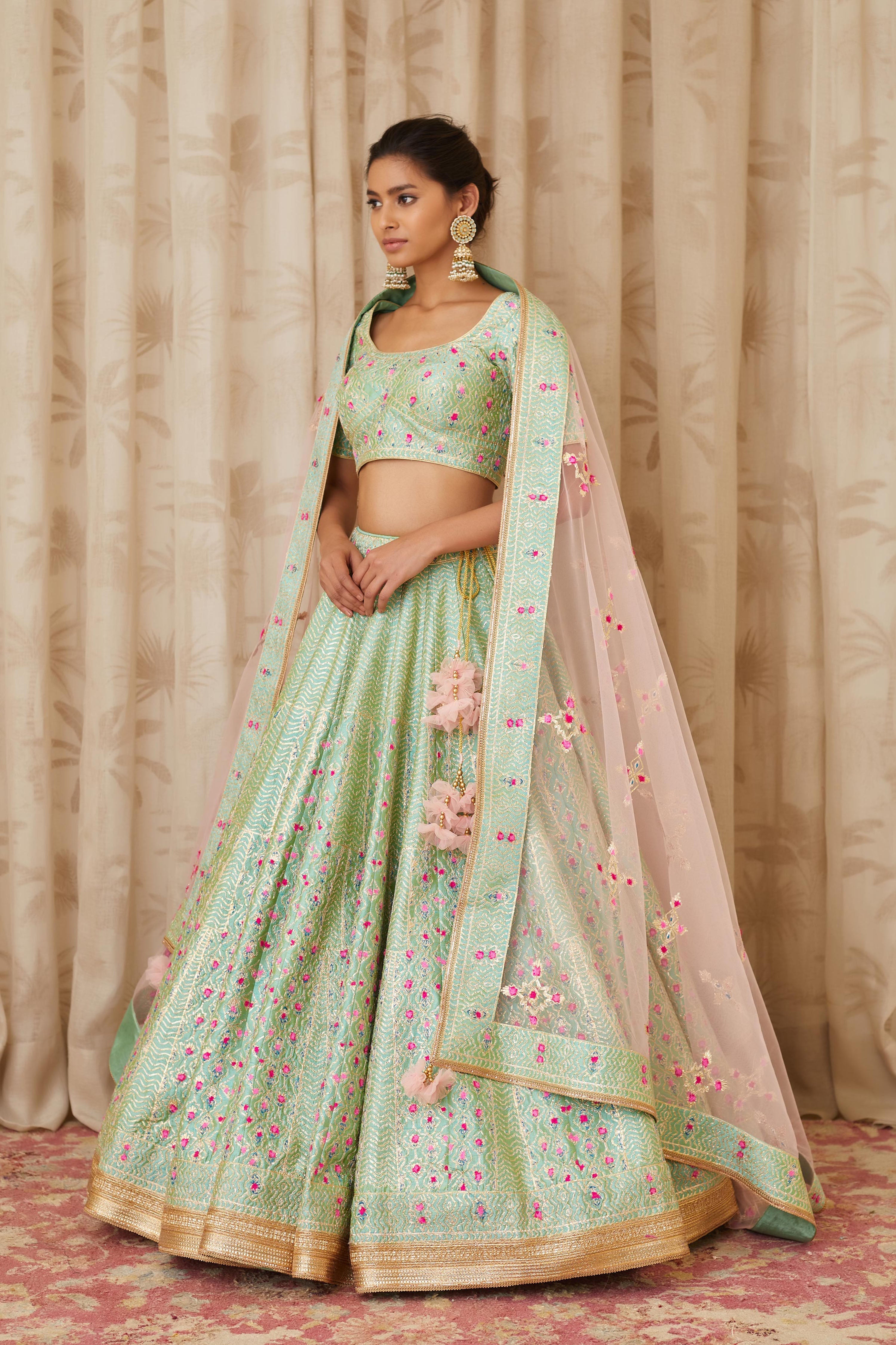 Sea Green Lehenga Set