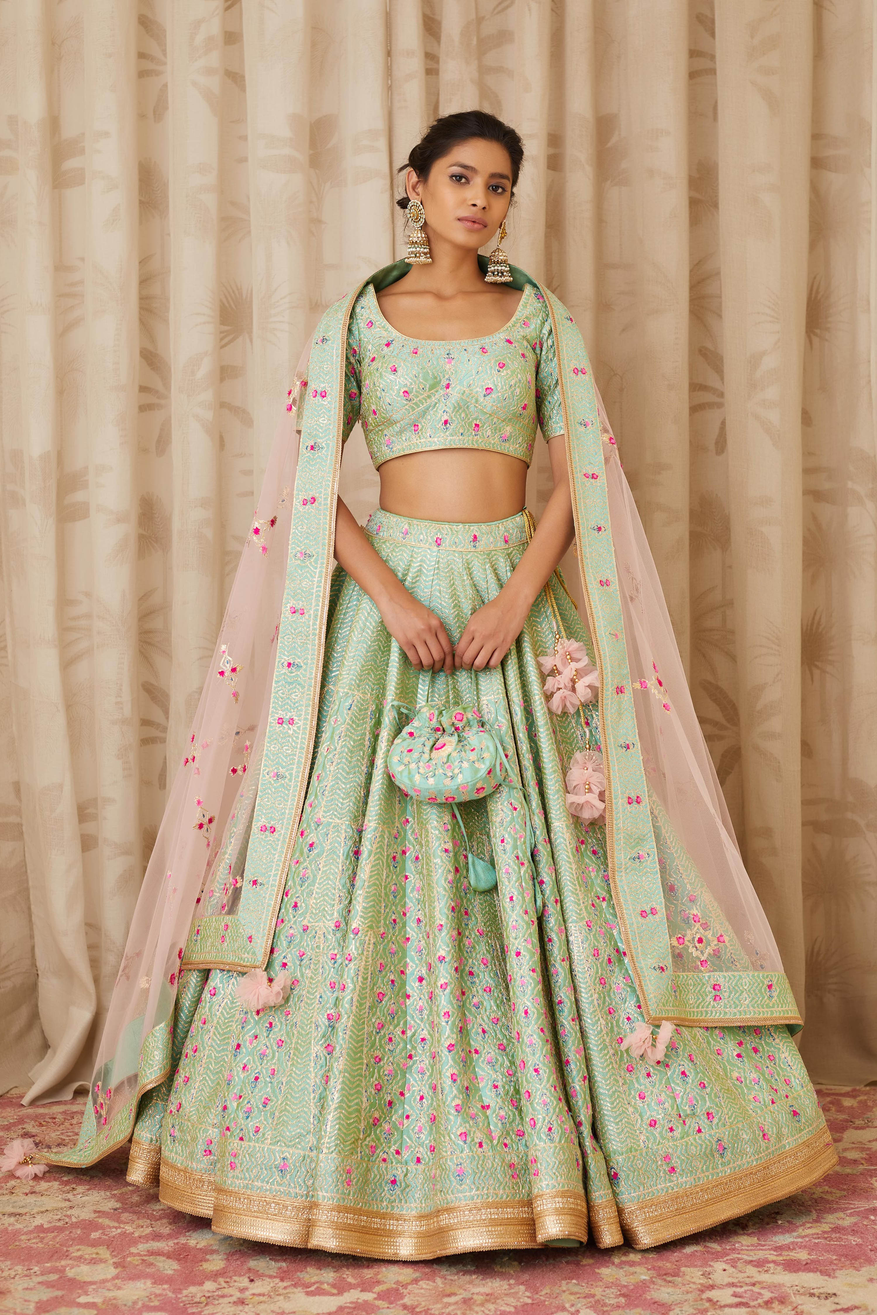 Sea Green Lehenga Set