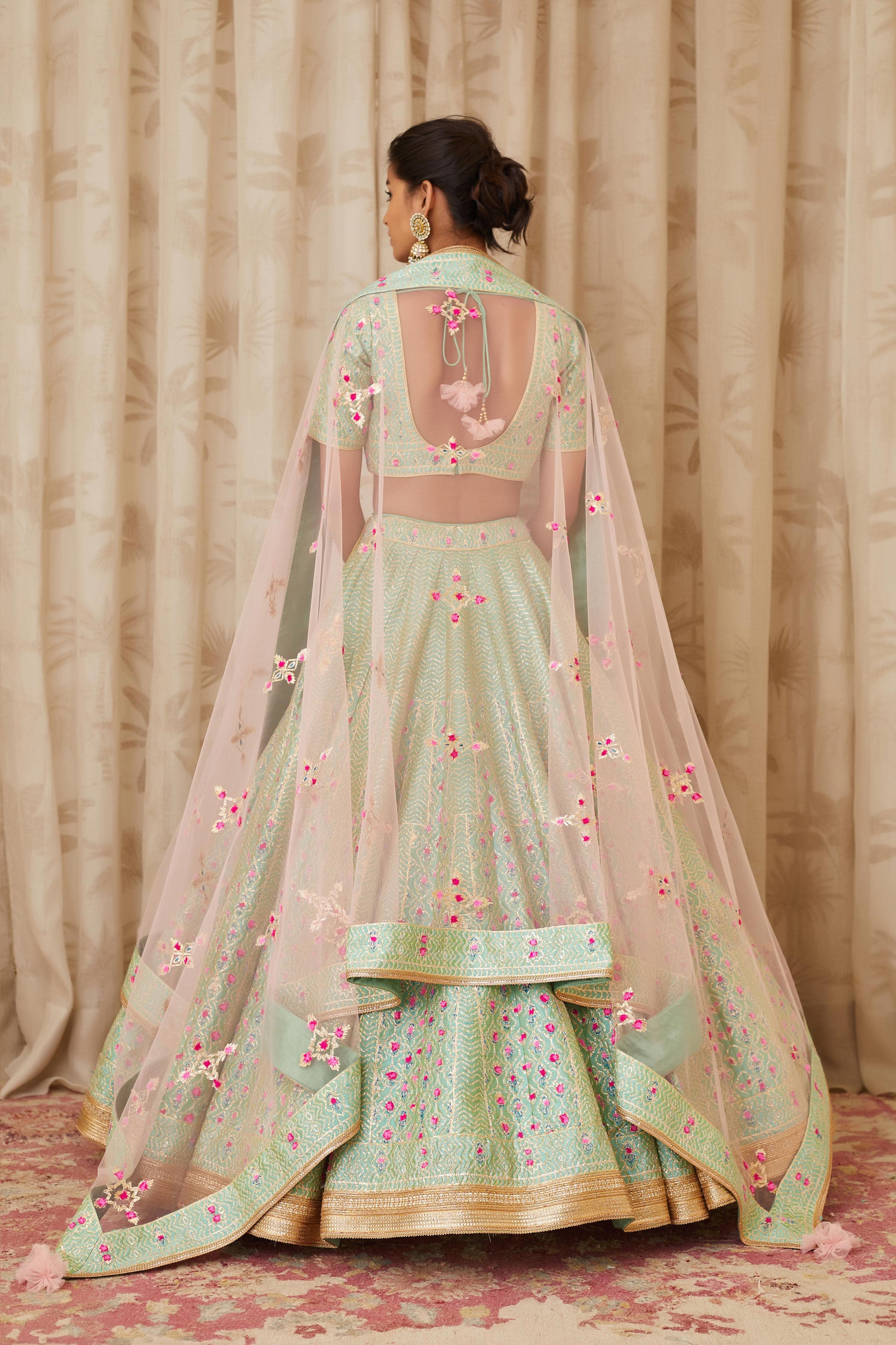 Sea Green Lehenga Set