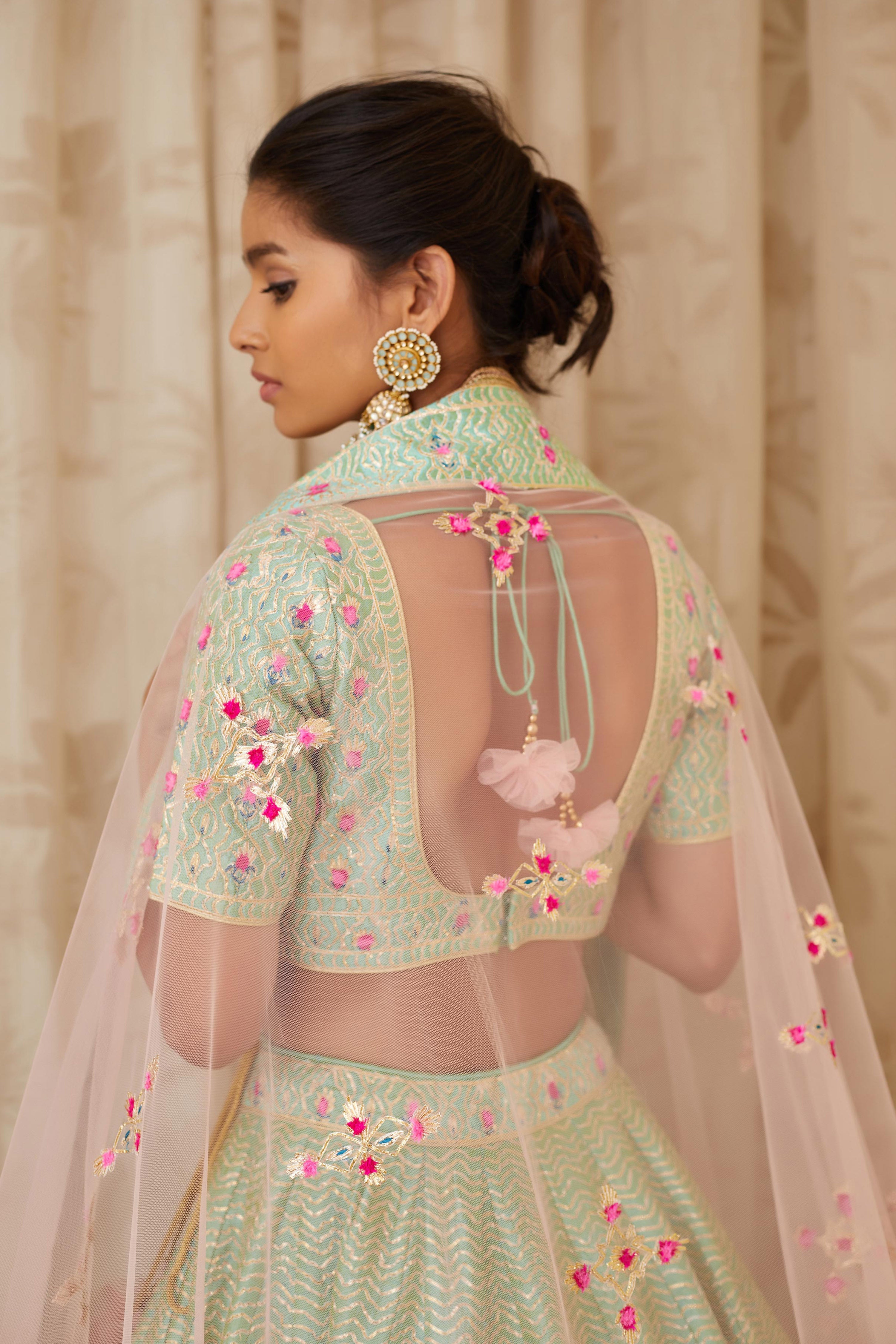 Sea Green Lehenga Set