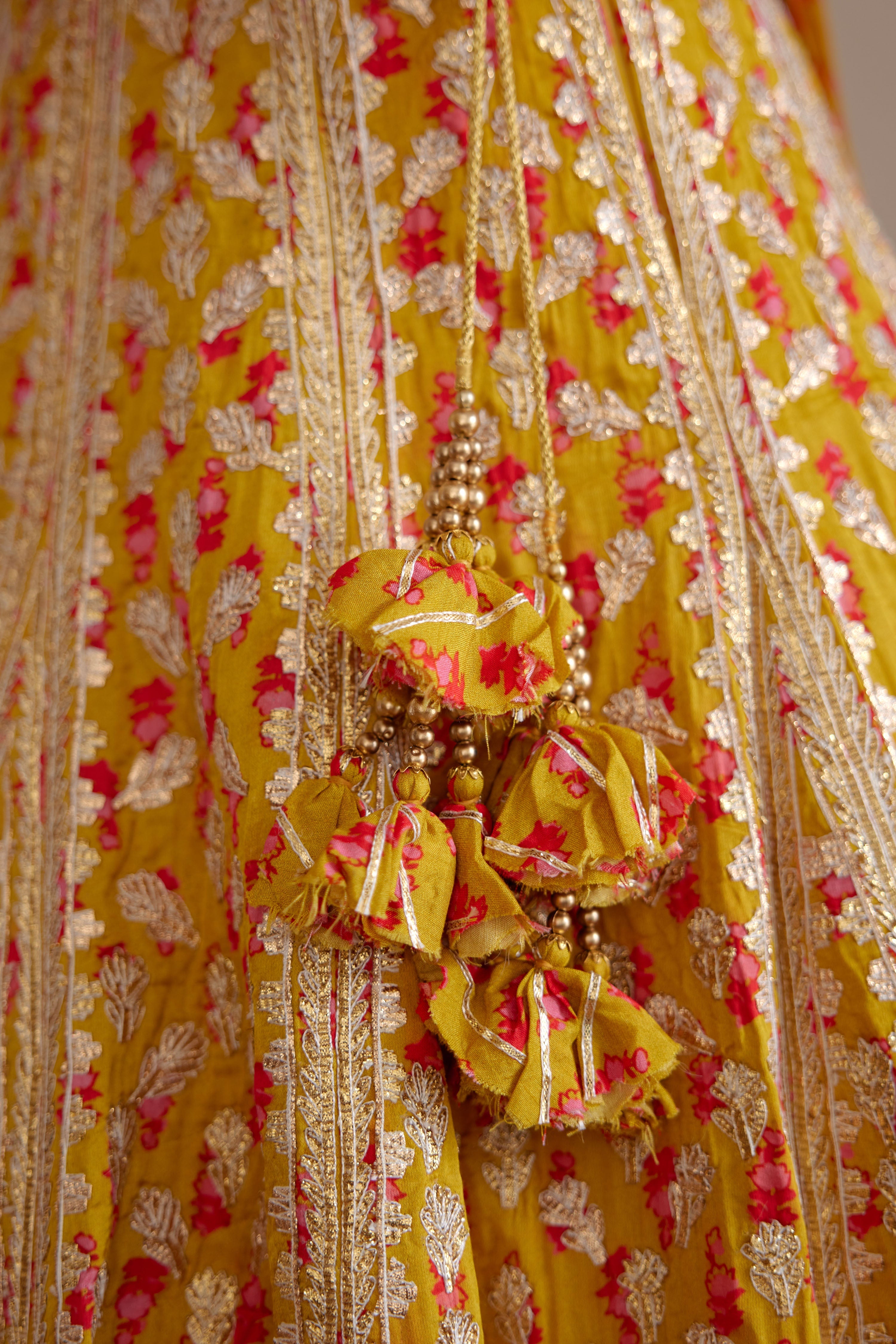 Mustard Yellow Lehenga Set
