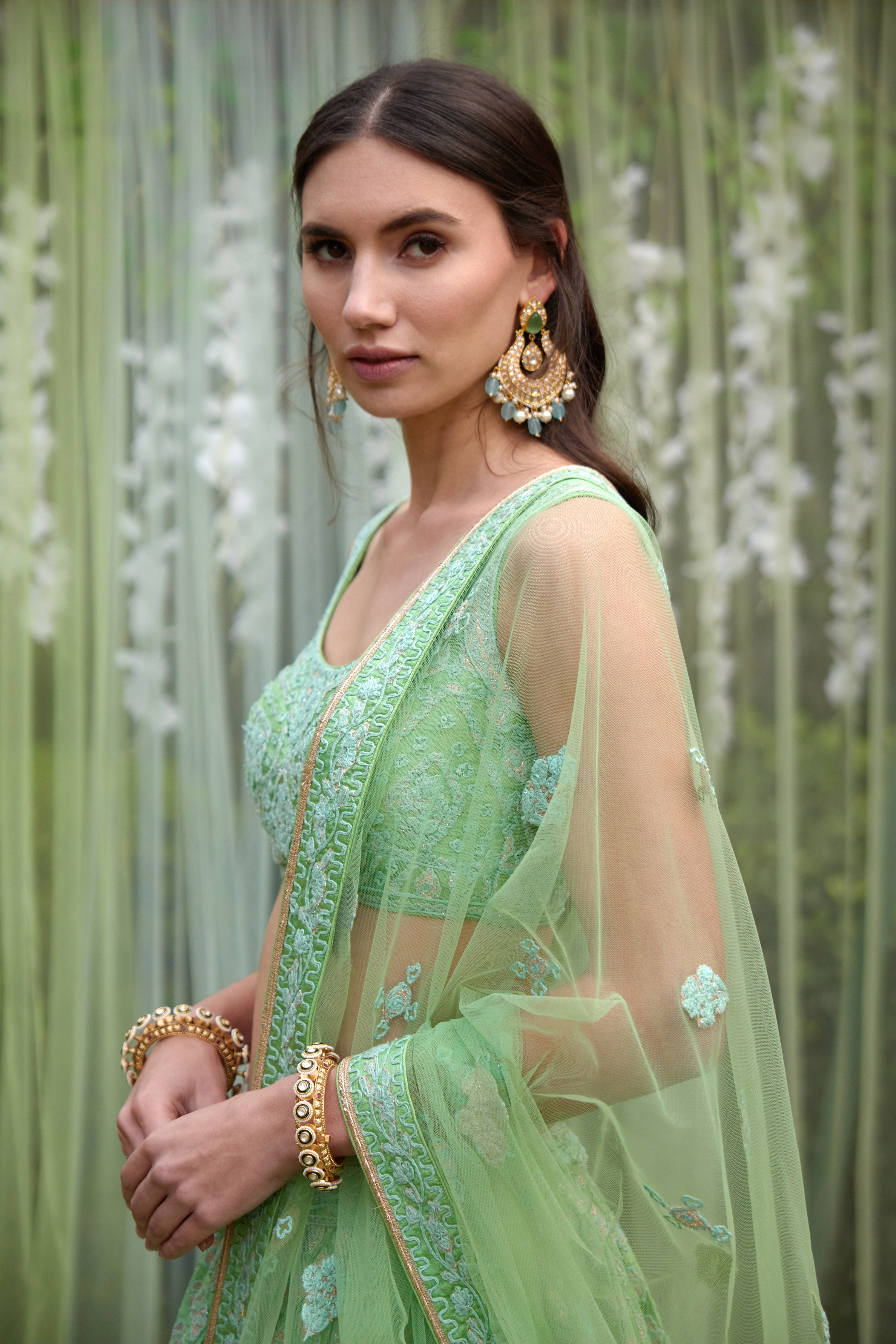 Sea Green Lehenga Set